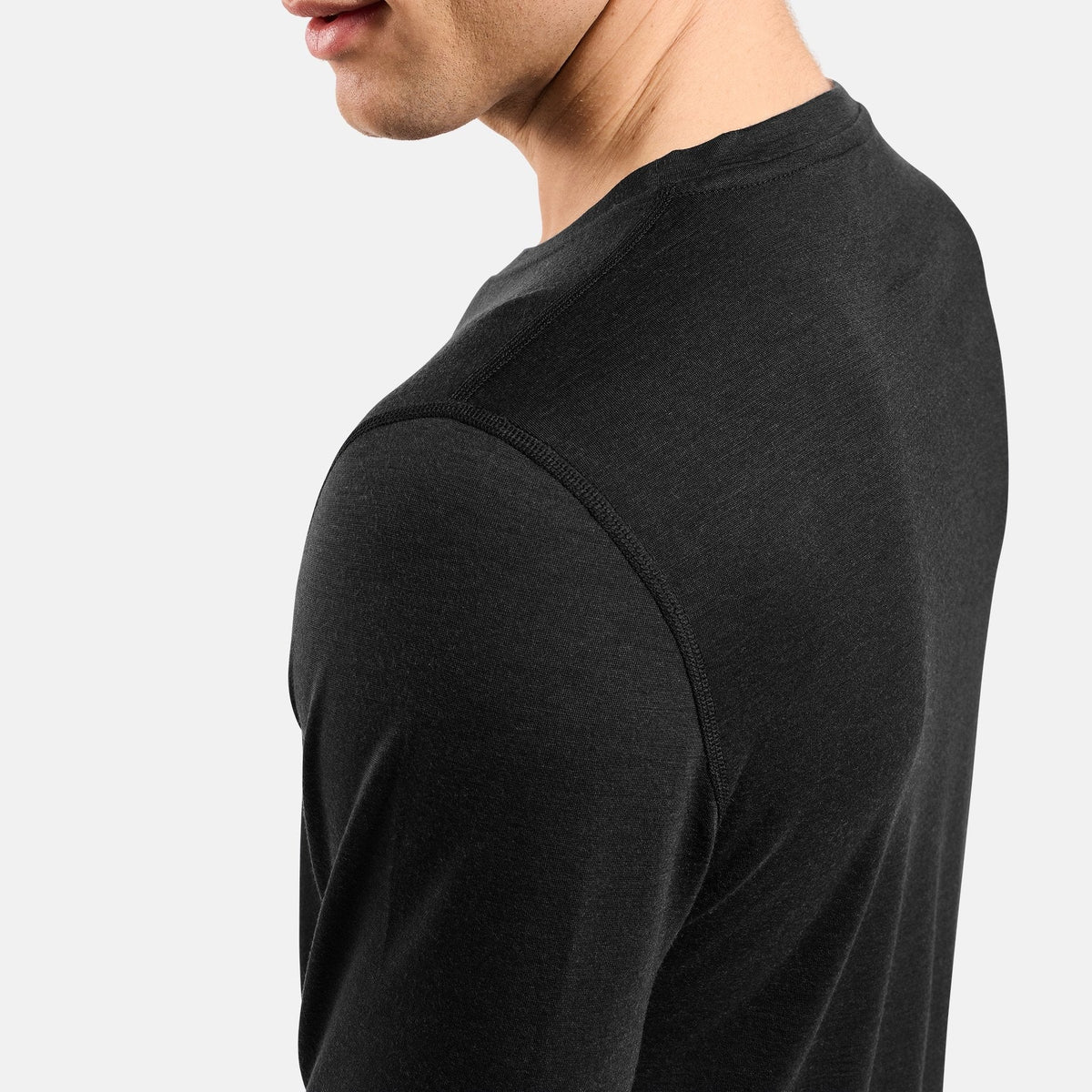 Maillot sous-vêtement manches longues Odlo Merino 200 - Noir