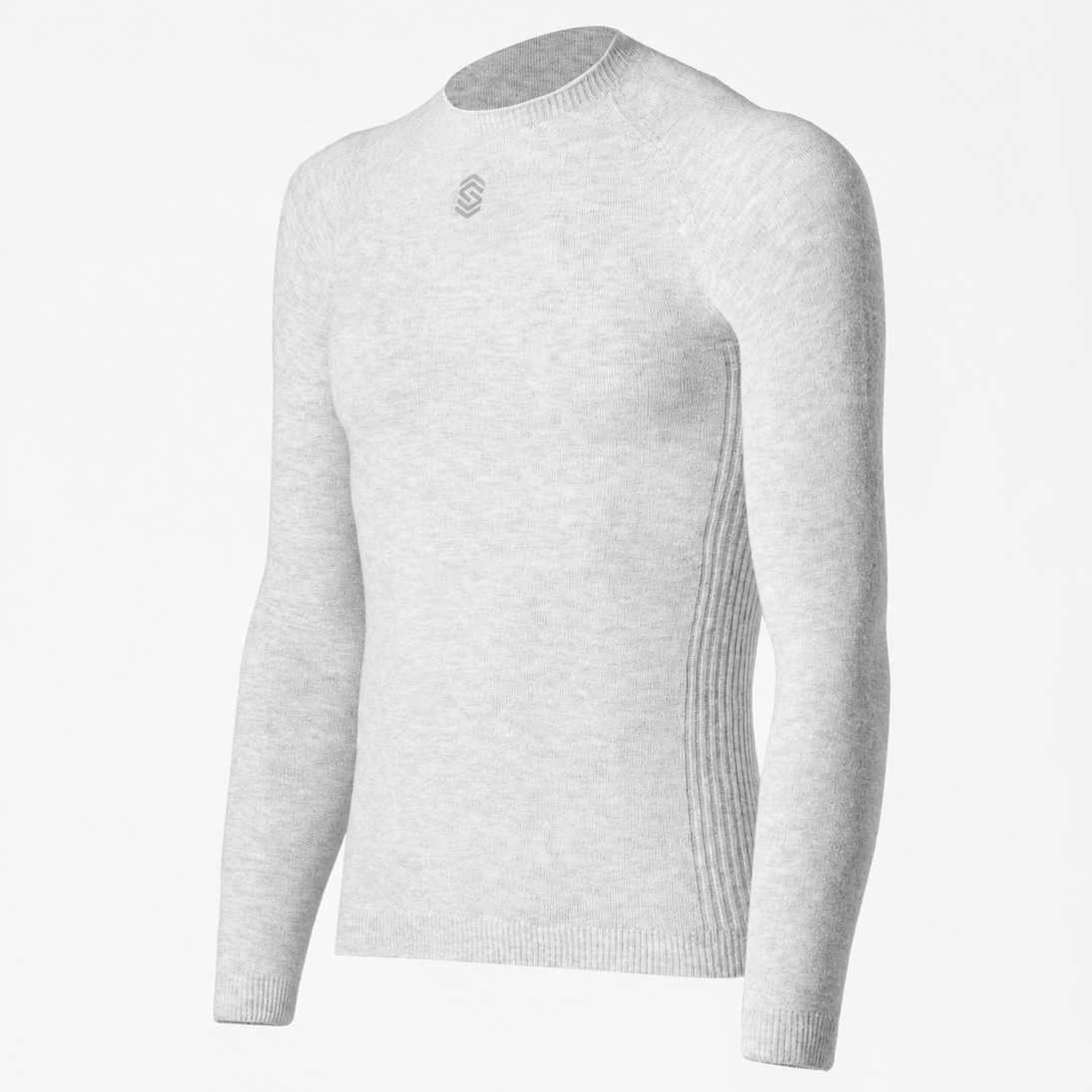 Maillot sous-vêtement manches longues Silverskin Core Light Warm col rond - Gris