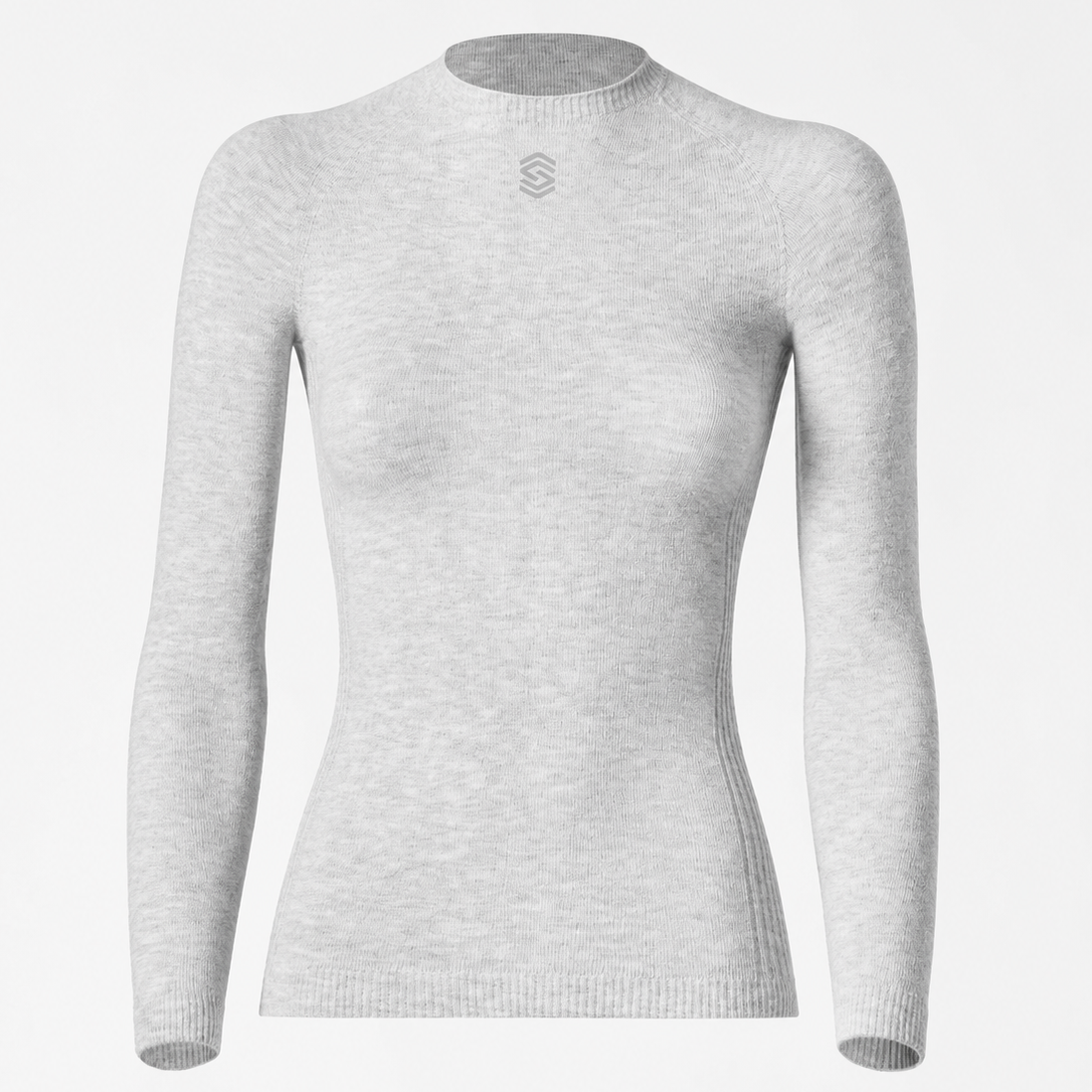 Maillot sous-vêtement manches longues Silverskin Core Light Warm col rond - Gris