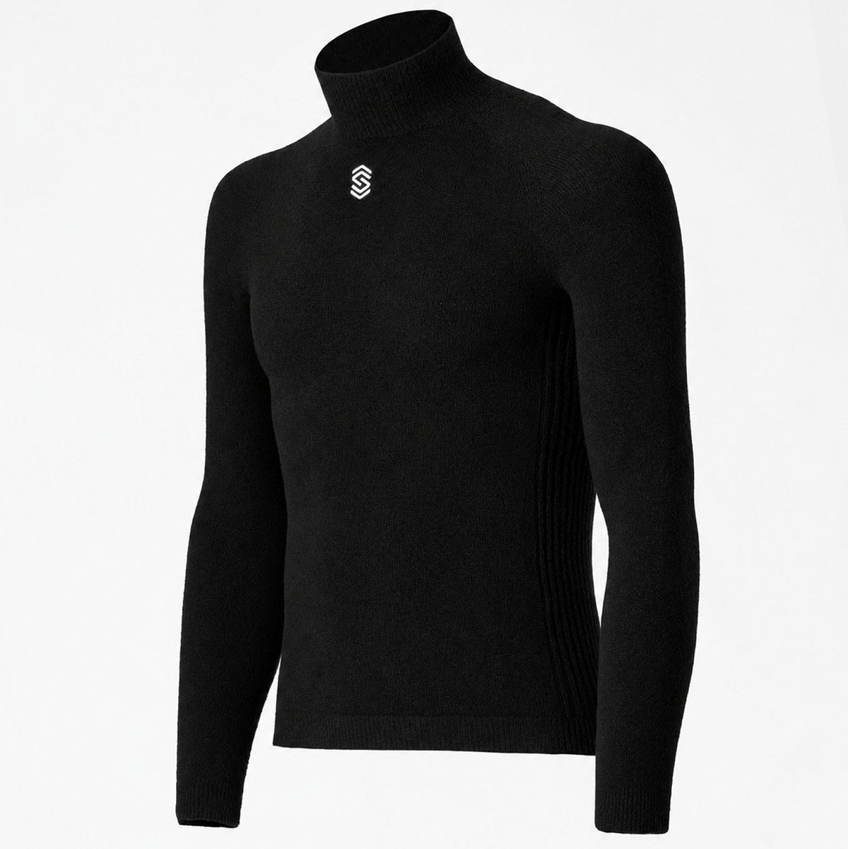 Maillot interior de manga larga Silverskin Core Warm cuello alto - Negro