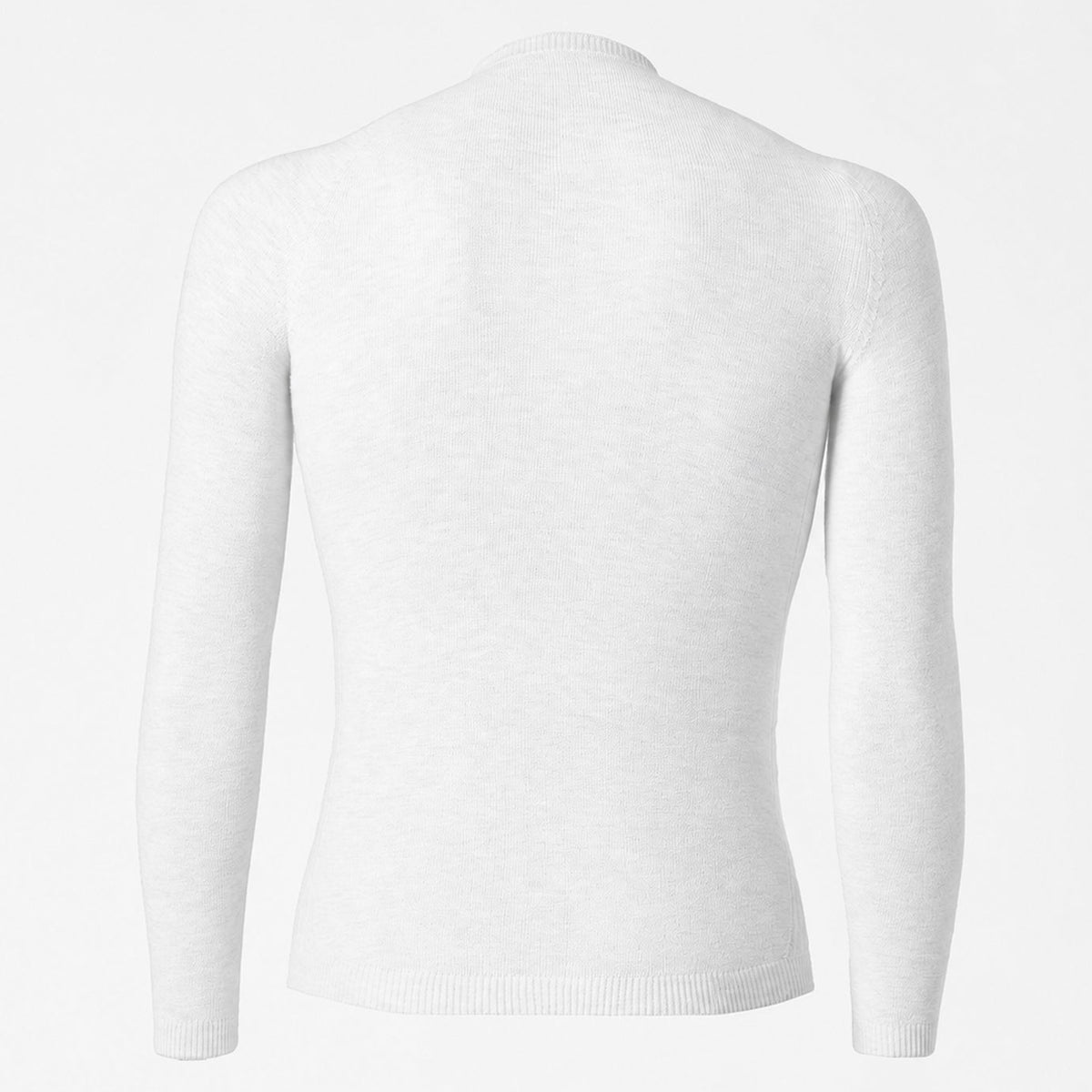 Maillot interior de manga larga Silverskin Pro Warm cuello redondo - Blanco