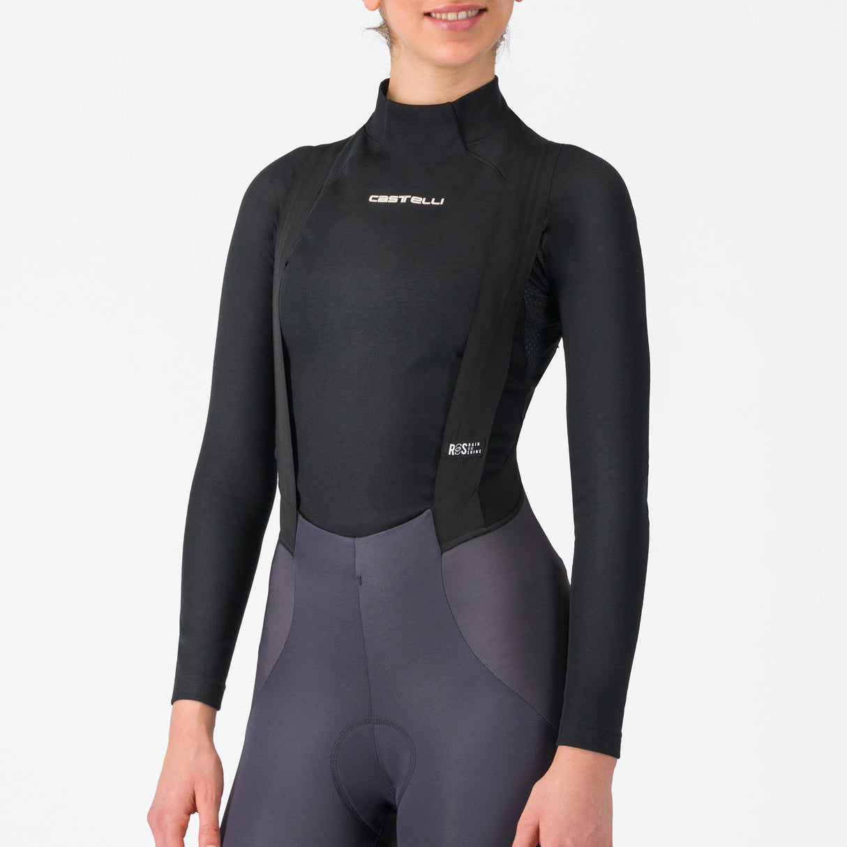 Maglia intima maniche lunghe donna Castelli Flanders 2 - Nero Castelli