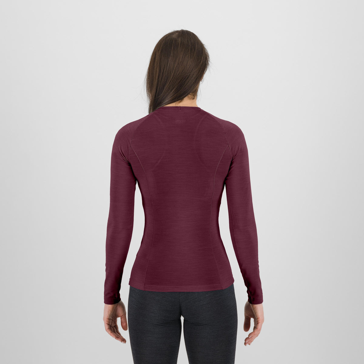 Maglia intima maniche lunghe donna Karpos Dinamico Merino 180 - Bordeaux Karpos