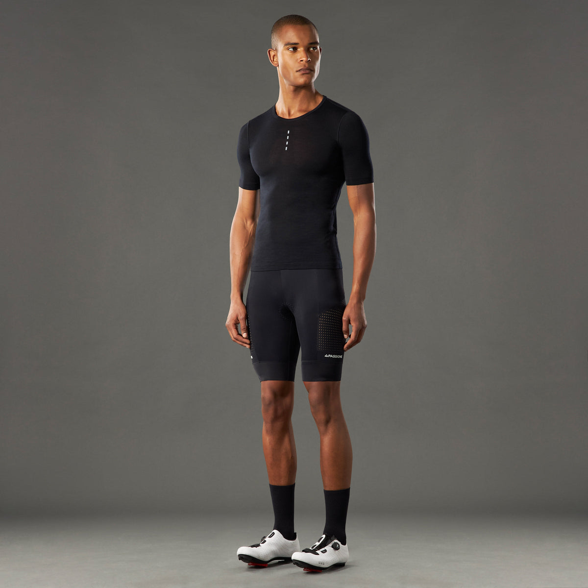 Maglia intima senza maniche La Passione SML Merino - Nero La Passione