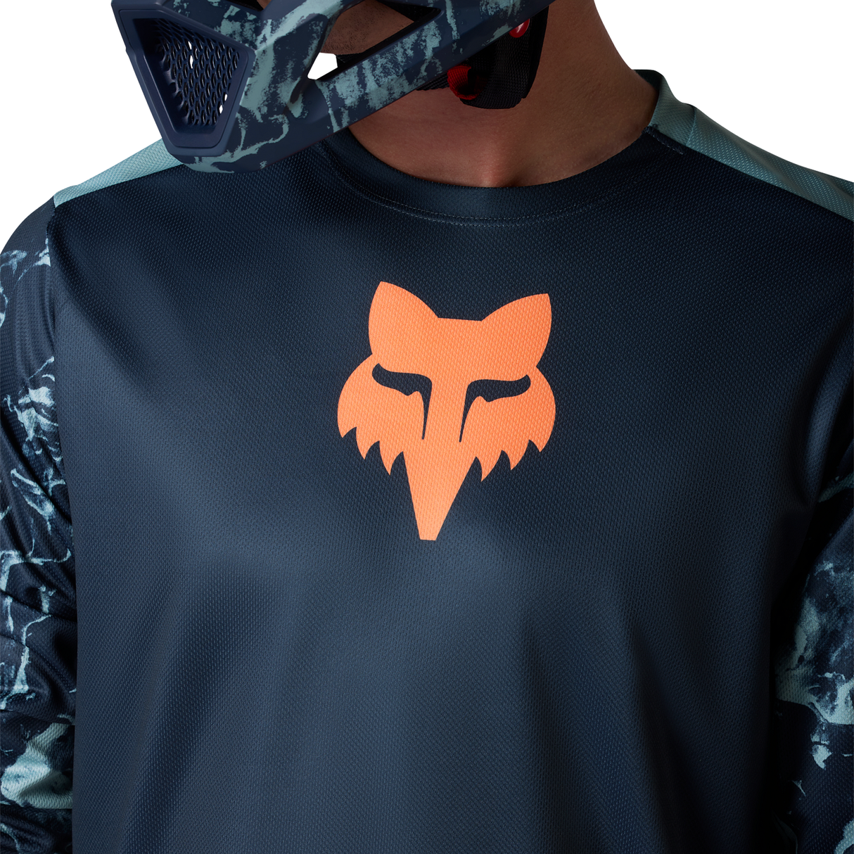 Langarmtrikot für Kinder Fox Ranger Image Print - Blau