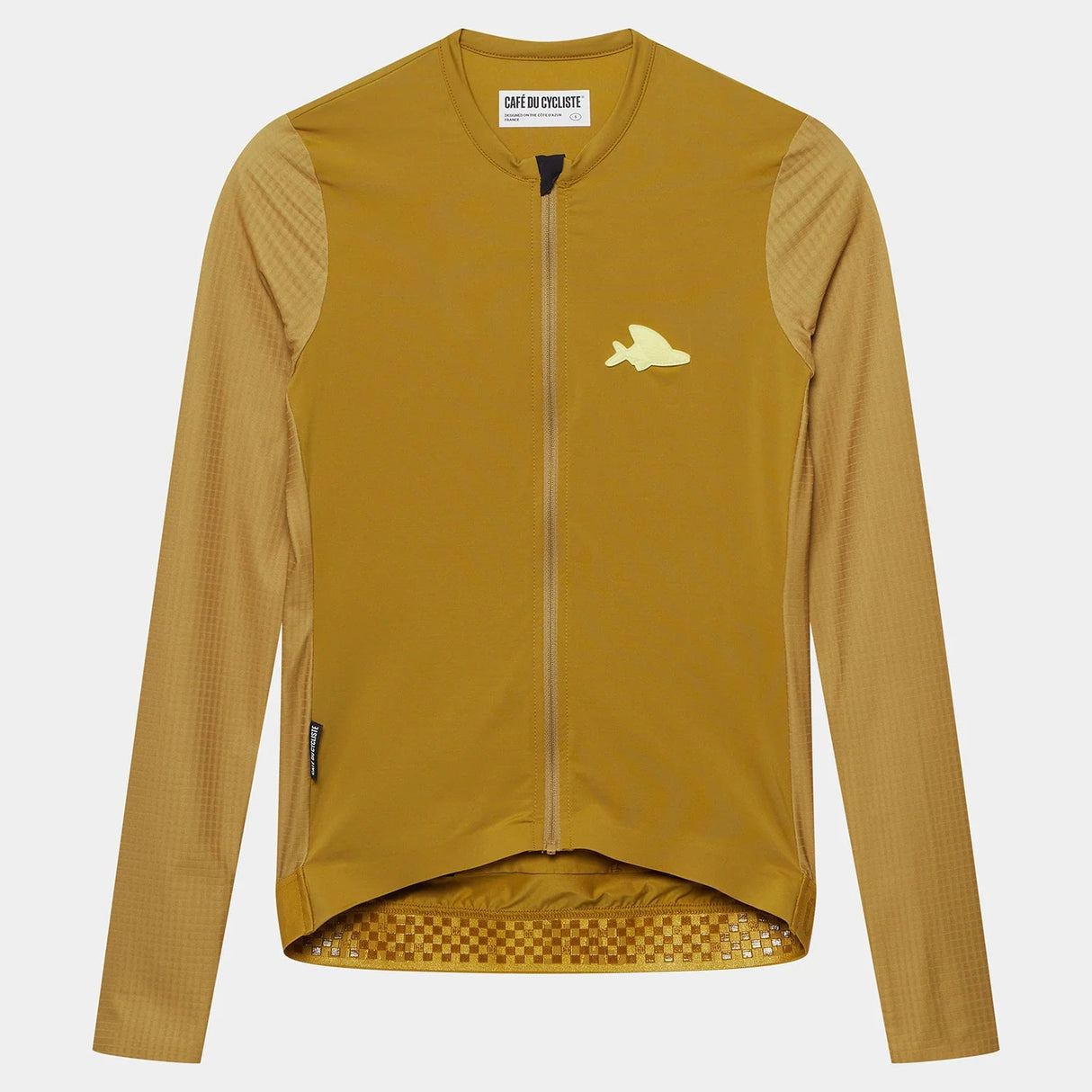 Maglia maniche lunghe Cafe du Cycliste Andrea - Giallo Café du Cycliste