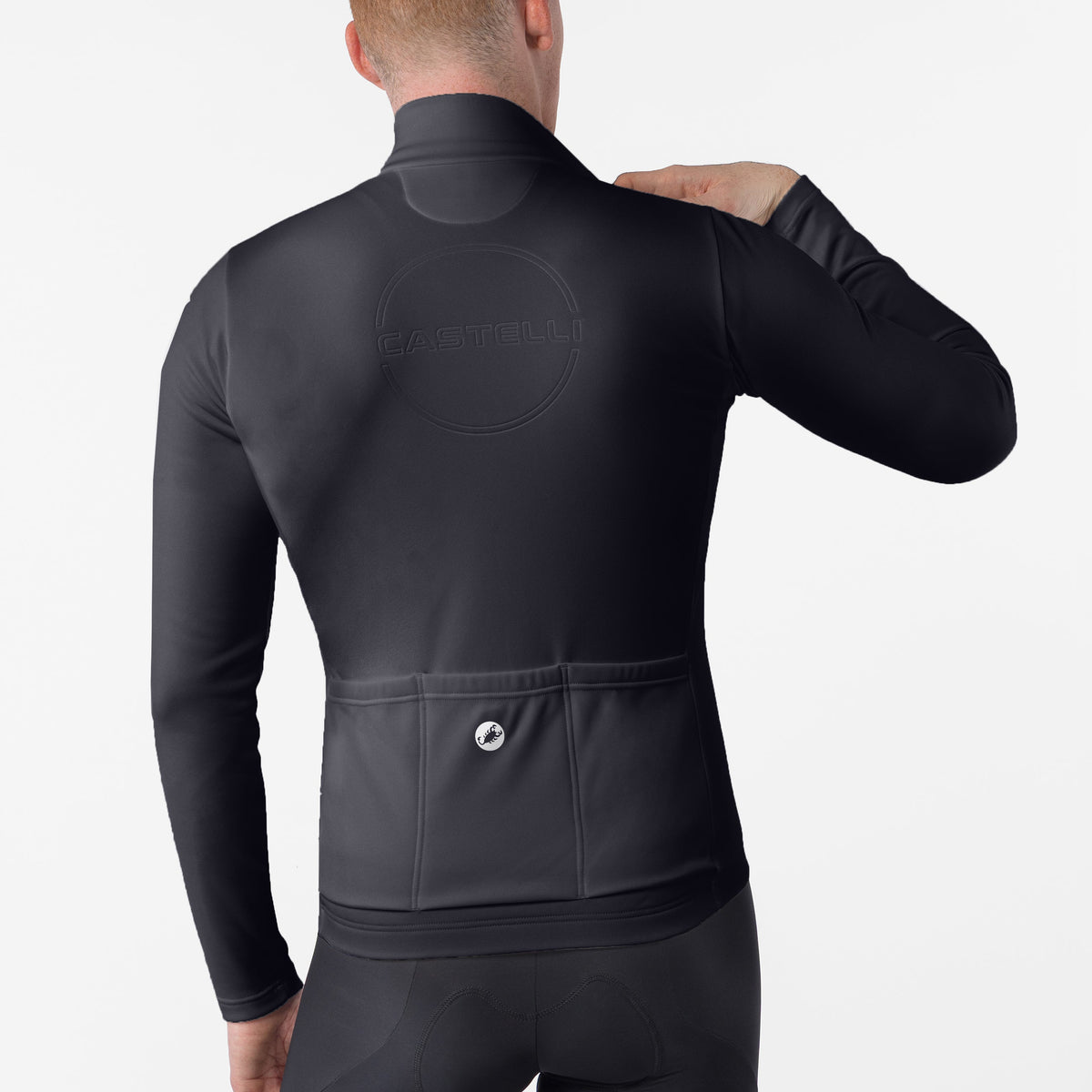 Maillot de manga larga Castelli Competizione Thermal - Negro