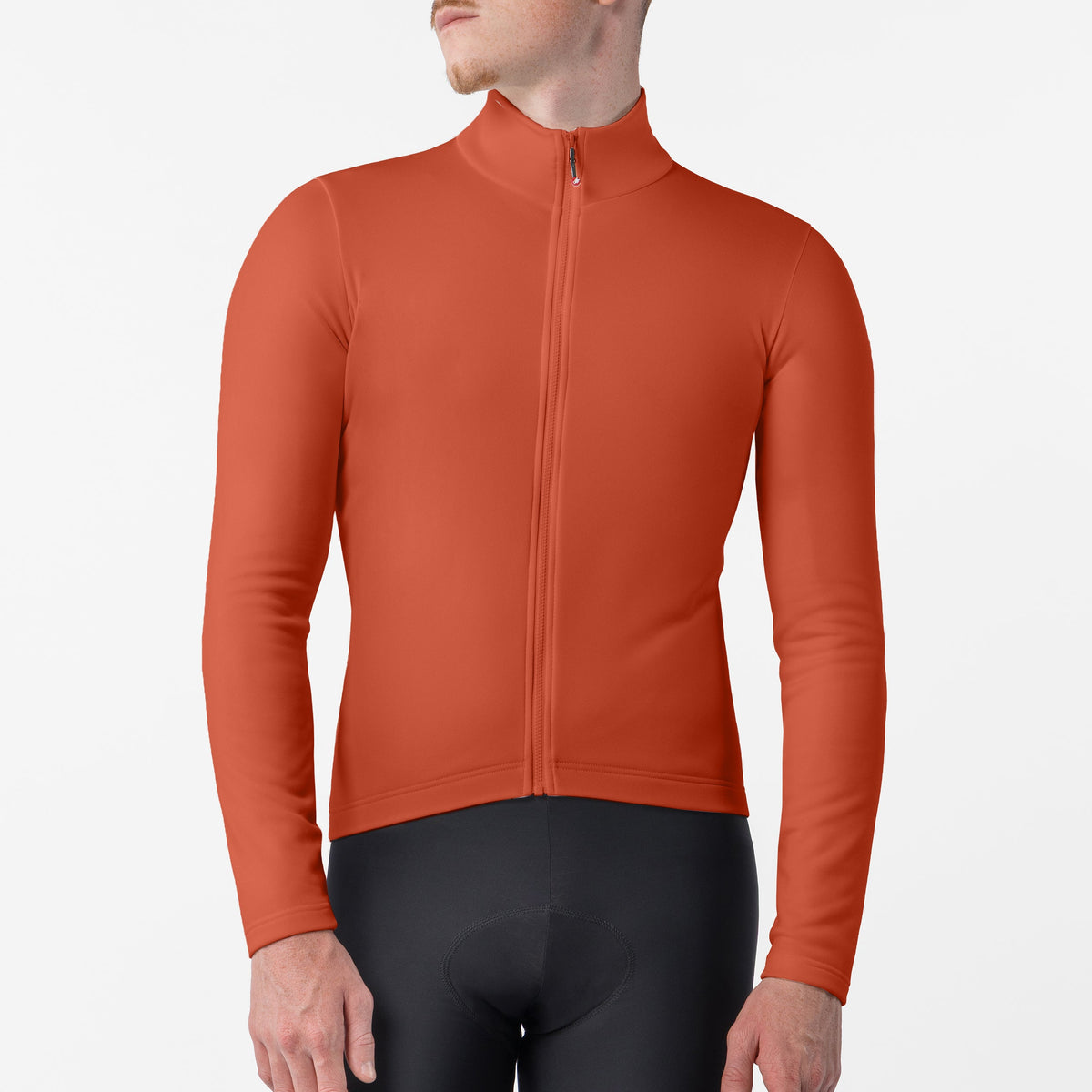 Maglia maniche lunghe Castelli Competizione Thermal - Arancio Castelli
