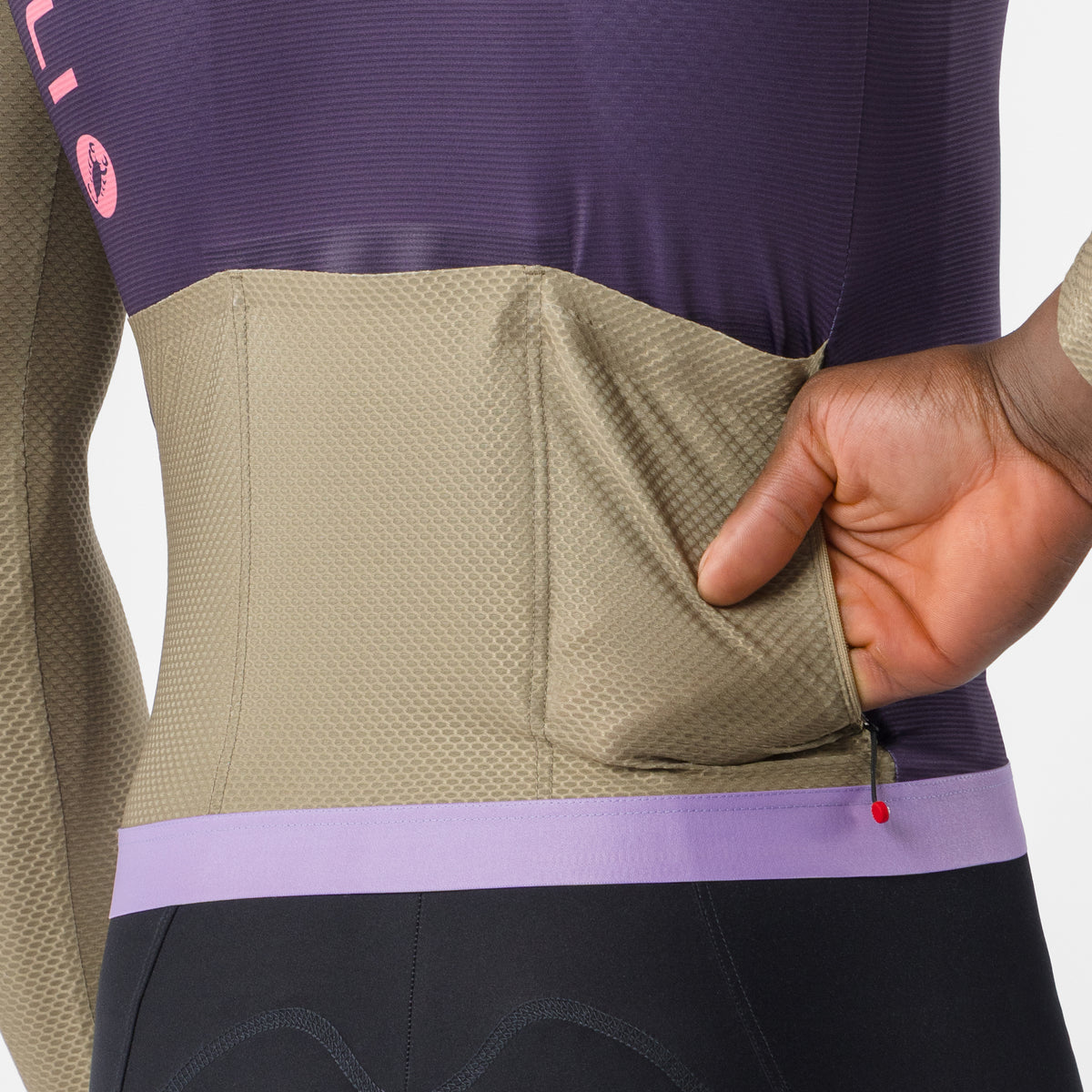 Maillot de manga larga Castelli Corretto - Violeta