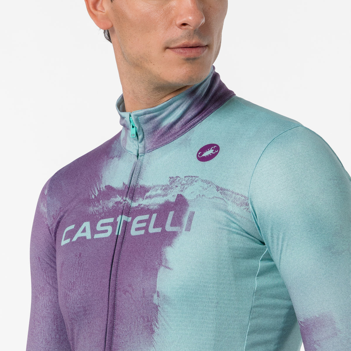 Maillot manches longues Castelli Nebula Thermal - Violet