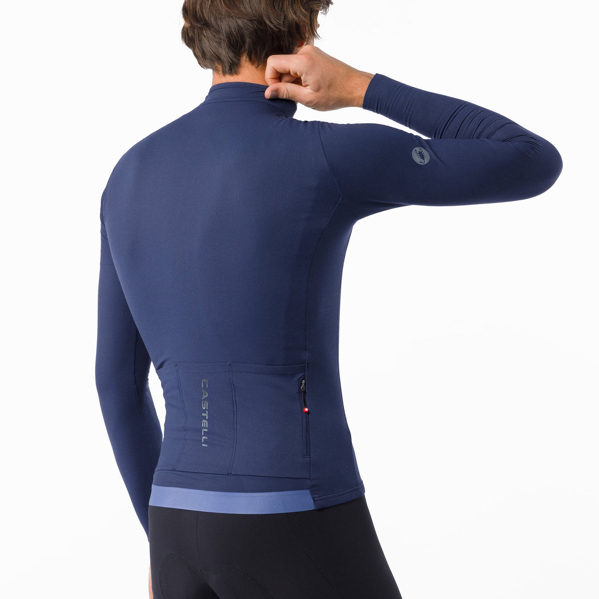 Castelli Thermowoven long sleeves jersey - Blue