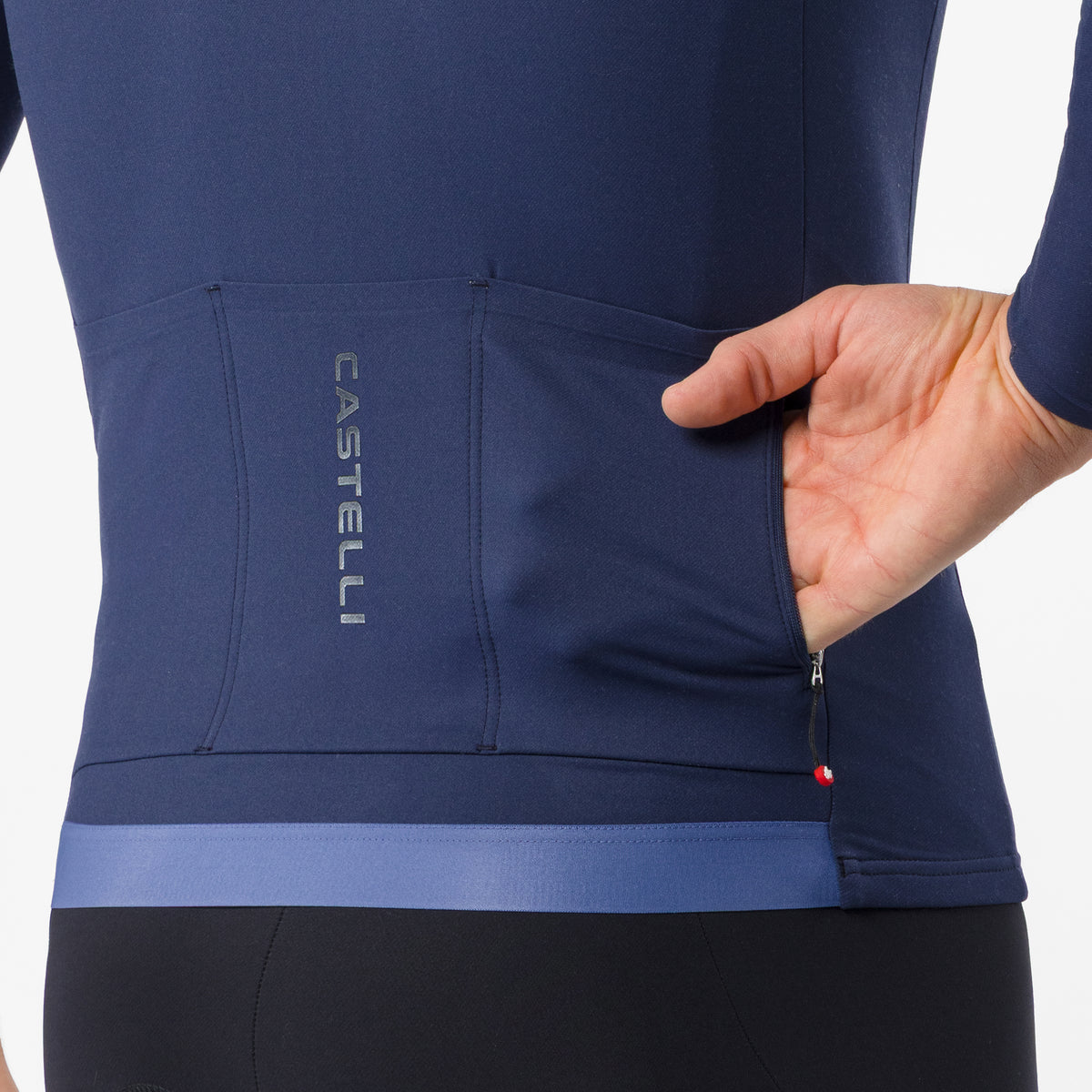 Castelli Thermowoven long sleeves jersey - Blue