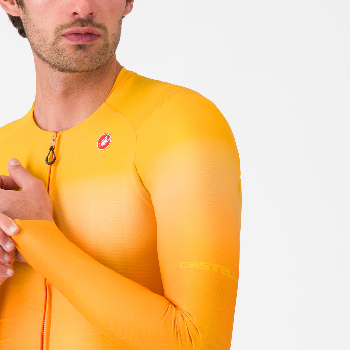 Maillot manga larga Castelli UPF - Naranja