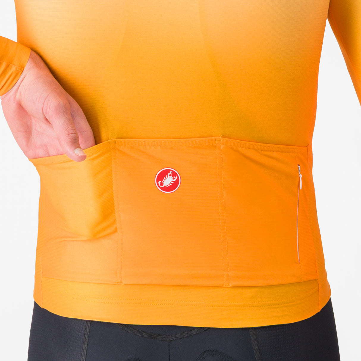 Maillot manga larga Castelli UPF - Naranja