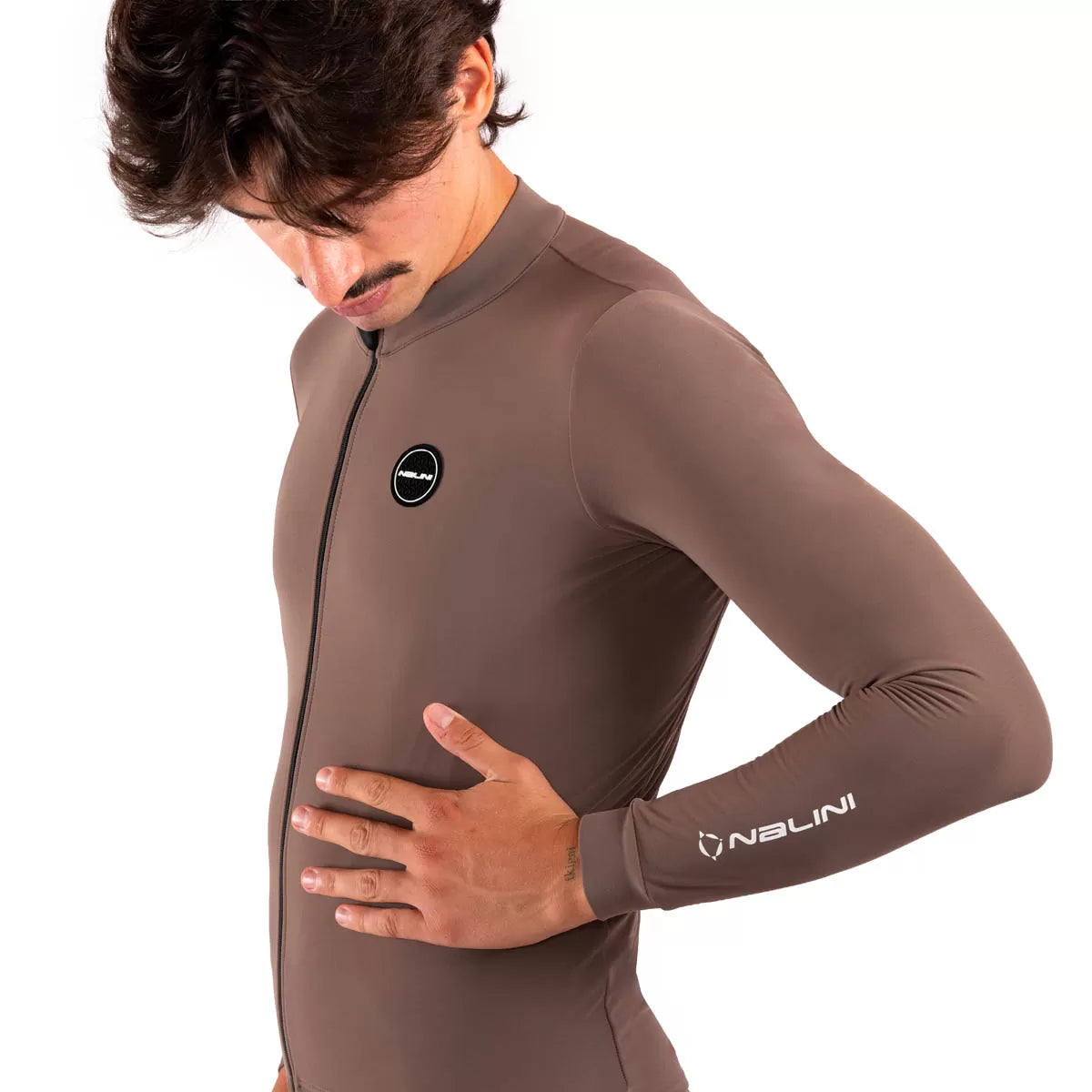 Nalini New Soft Wrap J1 Langarmtrikot - Brown Bark