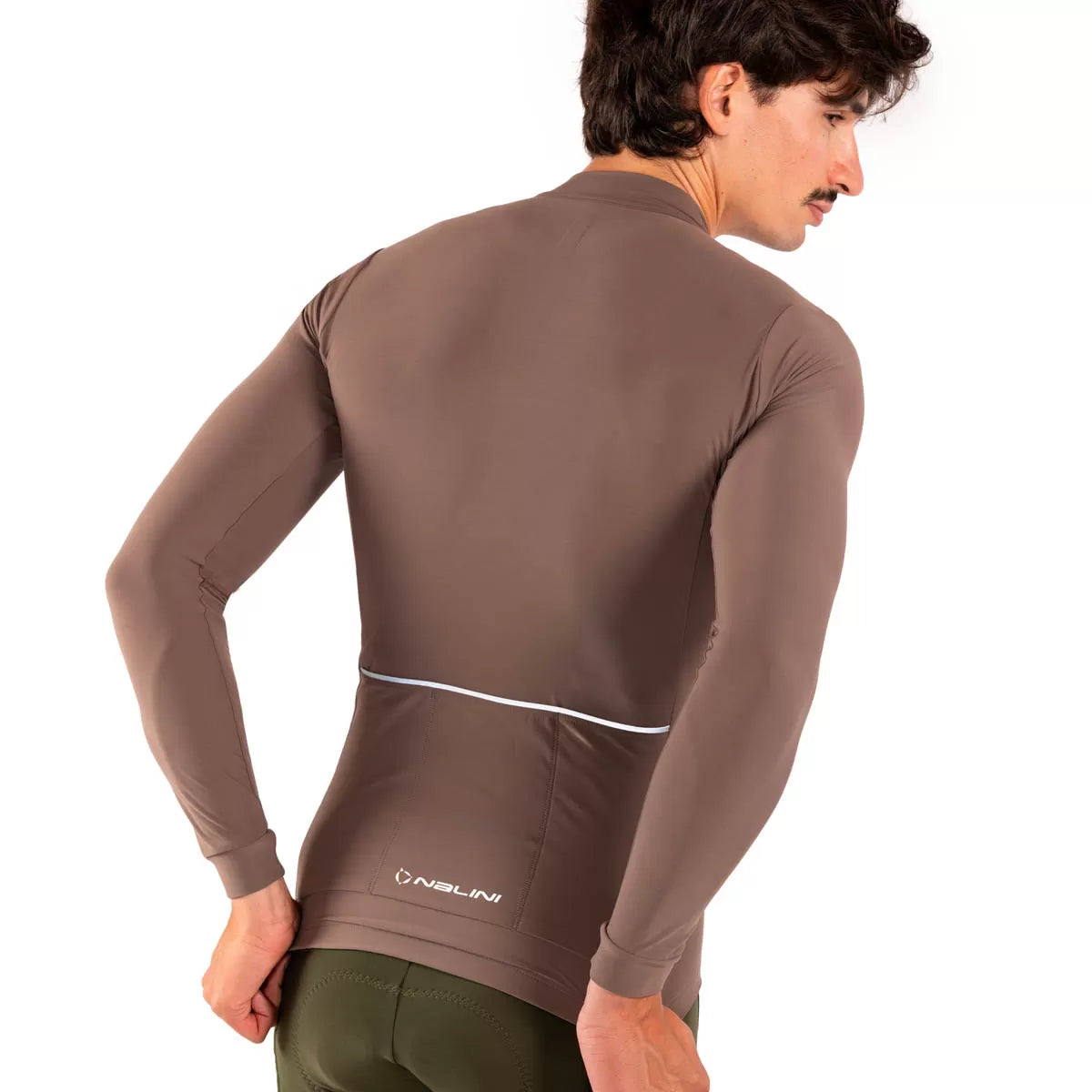 Nalini New Soft Wrap J1 Langarmtrikot - Brown Bark