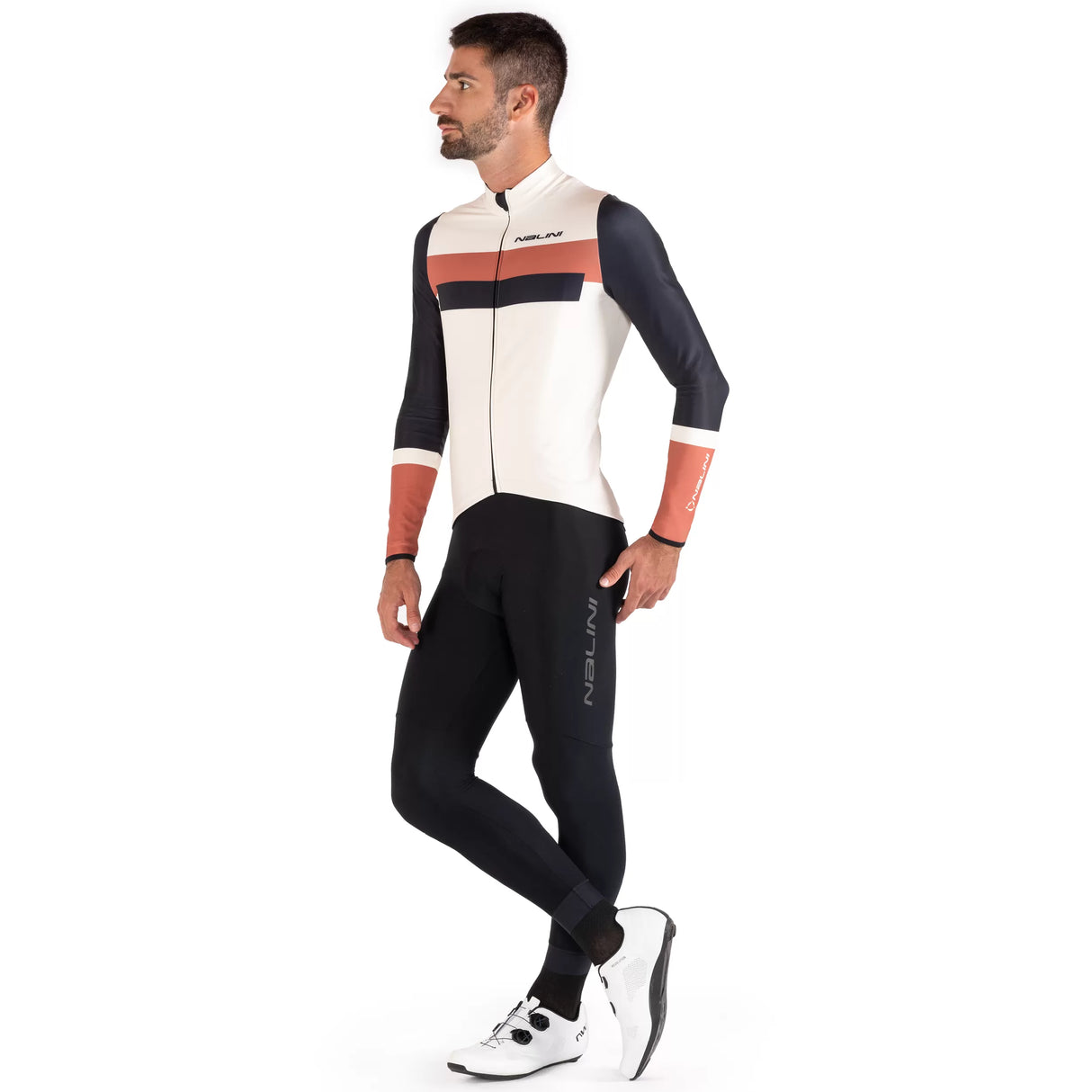 Maglia maniche lunghe Nalini Stelvio - Beige Nalini