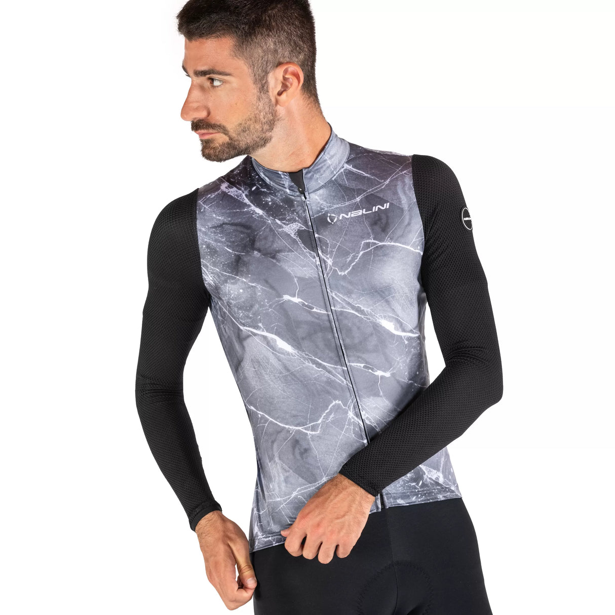 Maglia maniche lunghe Nalini Warm Mesh - Grigio Nalini