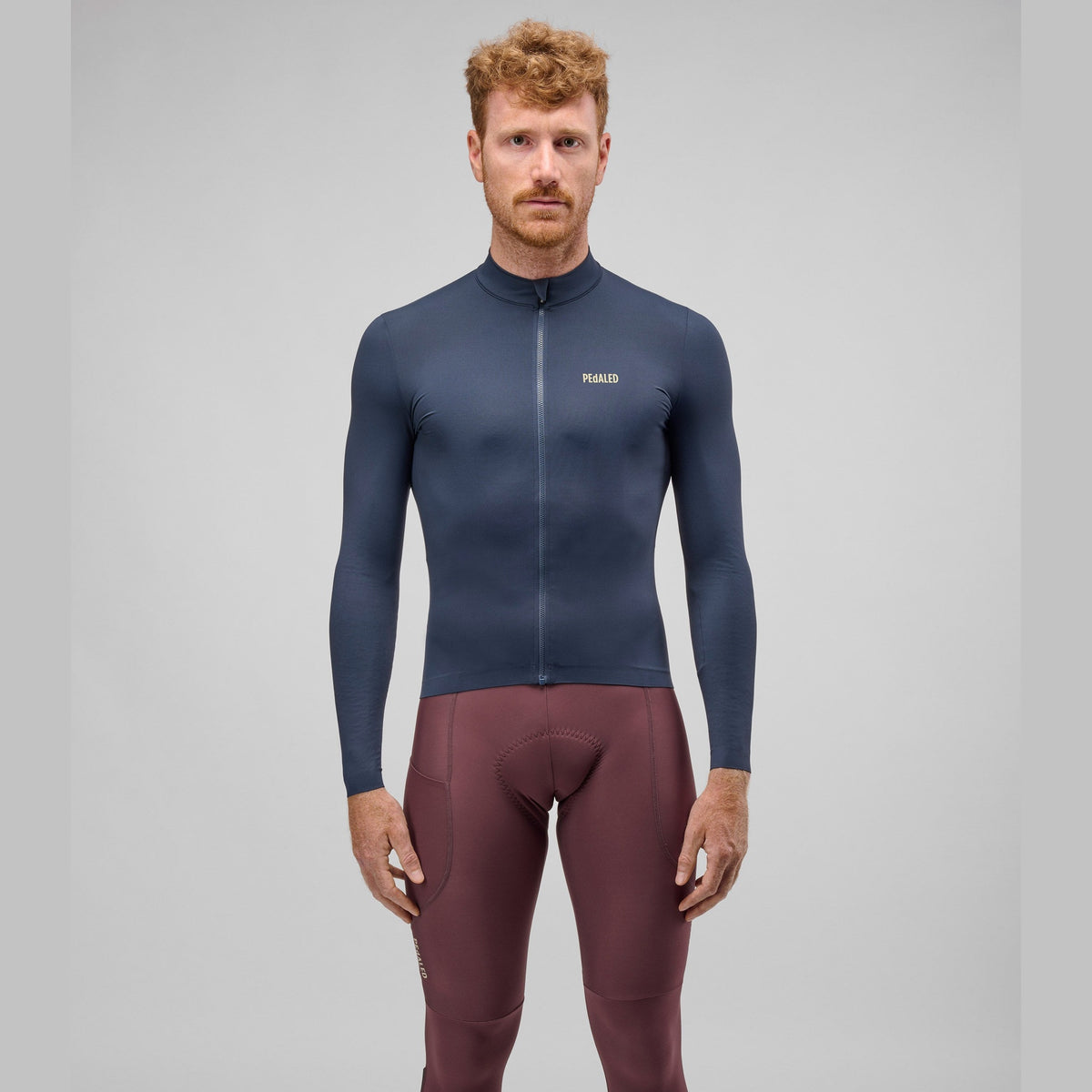 Maglia maniche lunghe Pedaled Element - Blu notte PEdALED