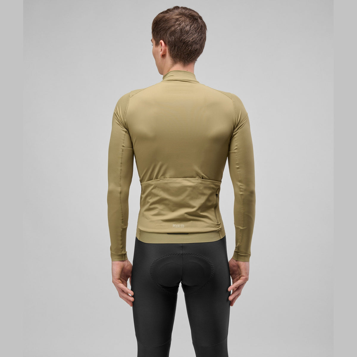 Maglia maniche lunghe Pedaled Element - Kaki PEdALED