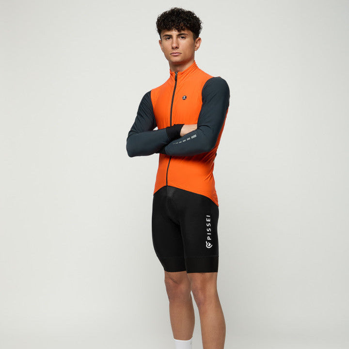 Maglia maniche lunghe Pissei Monviso - Arancio grigio Pissei