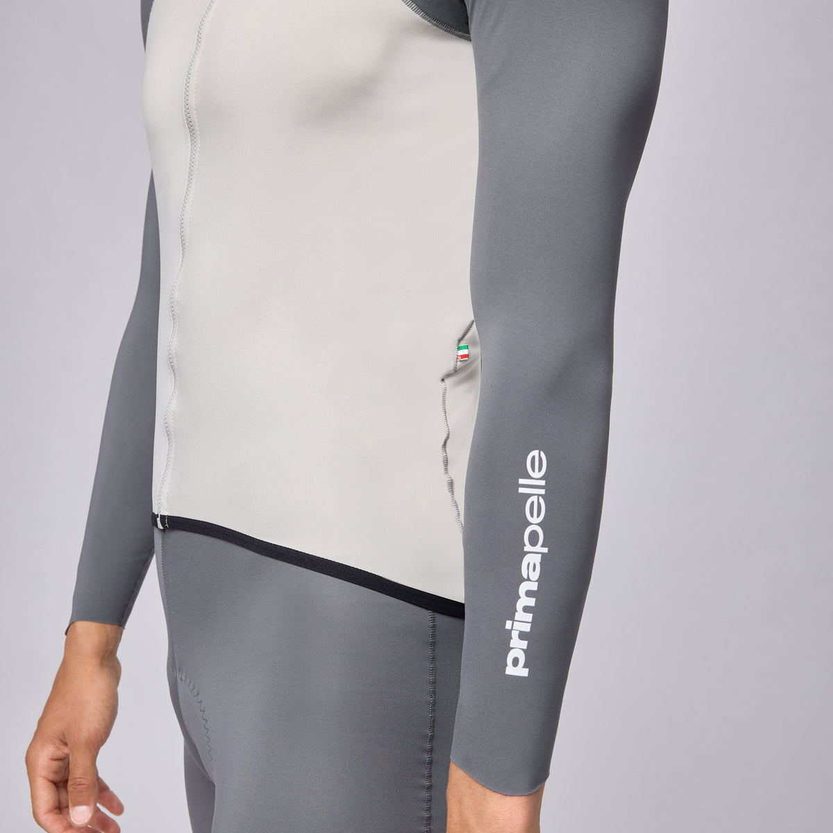 Langarmtrikot Pissei Primapelle Bicolor - Grau Pissei