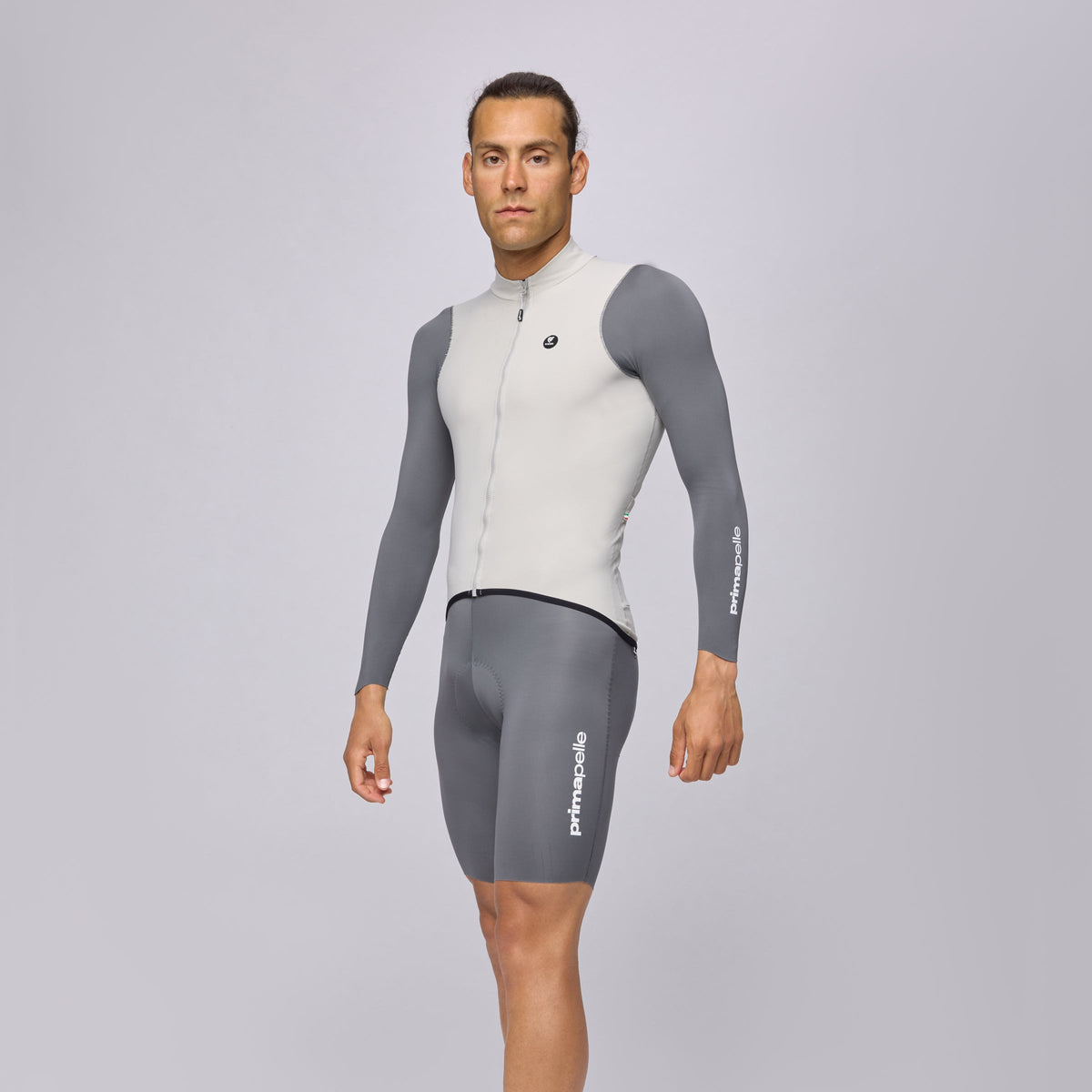 Langarmtrikot Pissei Primapelle Bicolor - Grau Pissei
