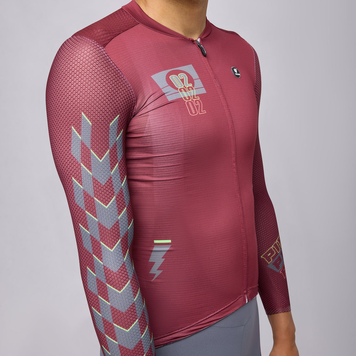 Langarmtrikot Pissei Thunder - Bordeaux