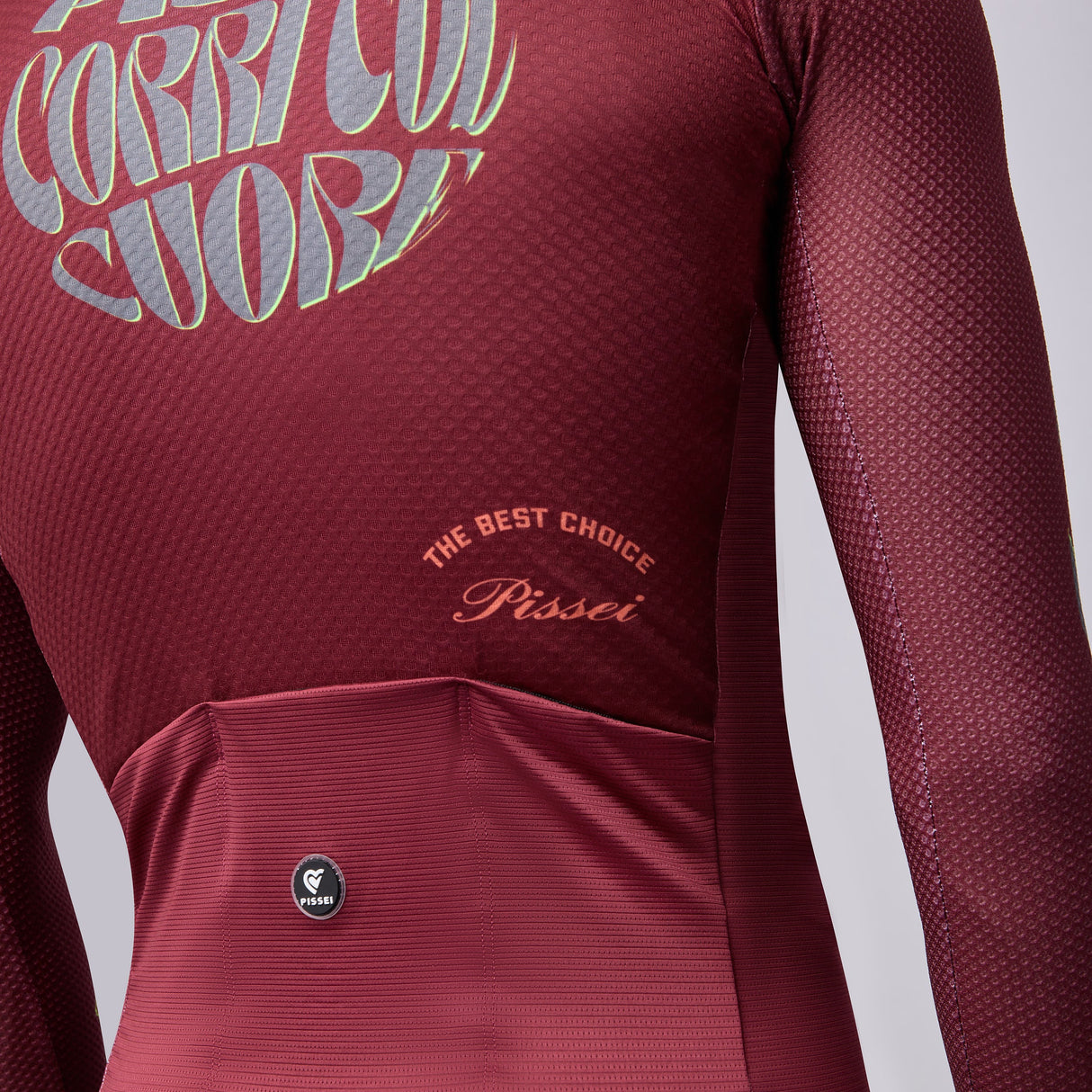 Langarmtrikot Pissei Thunder - Bordeaux