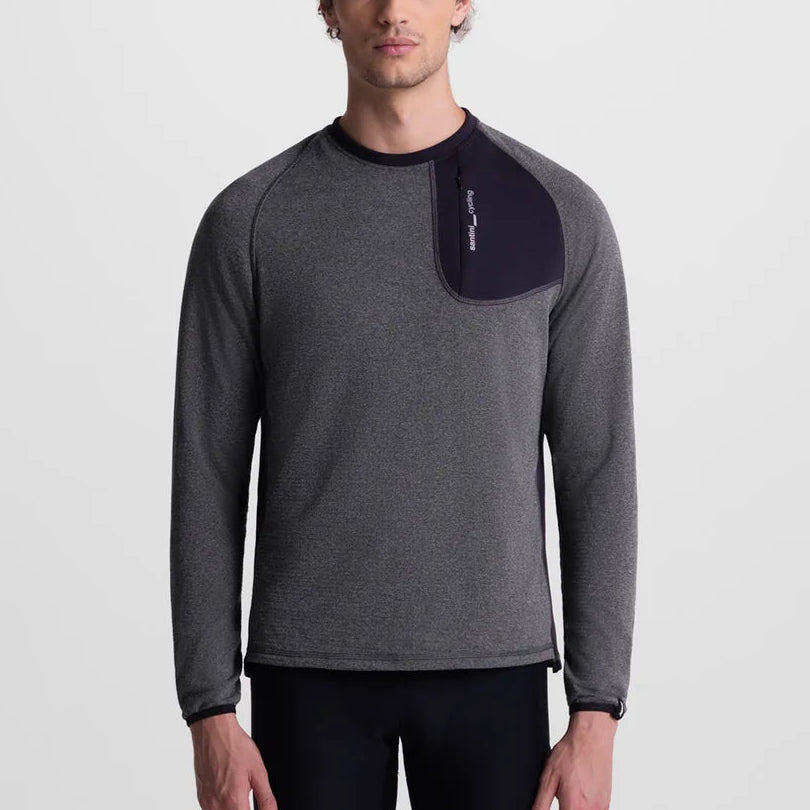 Santini Power Wool Tech langarmtrikot - Grau