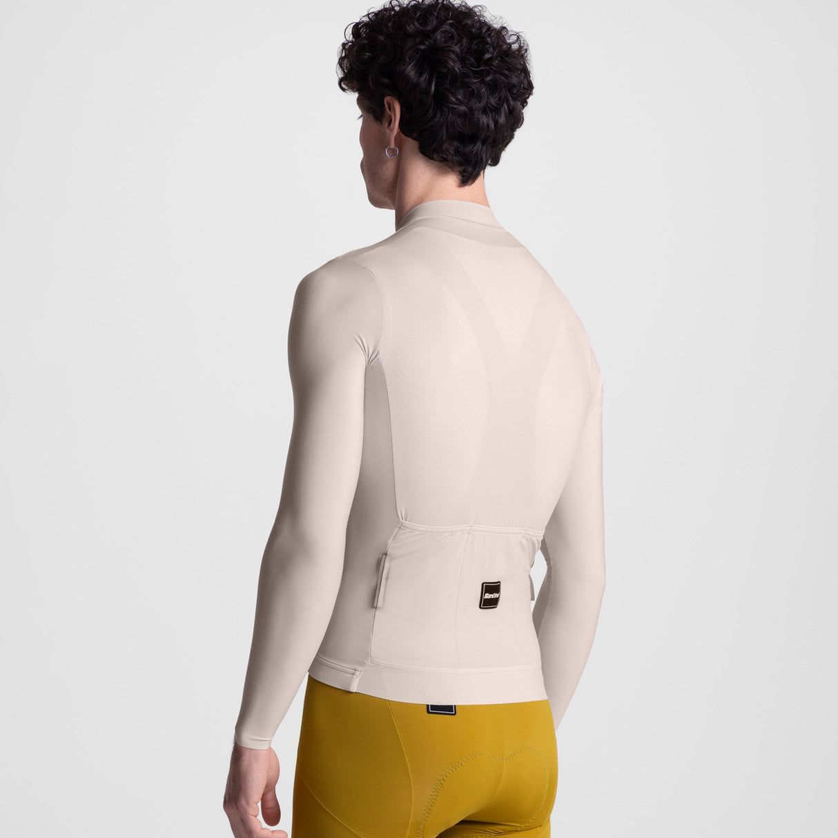 Santini Ready To Ride long sleeve jersey - Beige