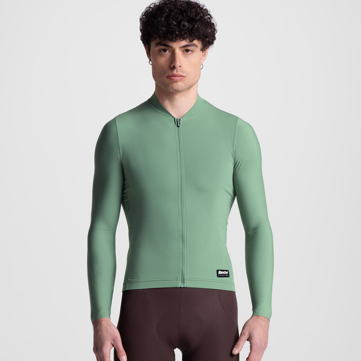 Santini Ready To Ride langarmtrikot - Grün