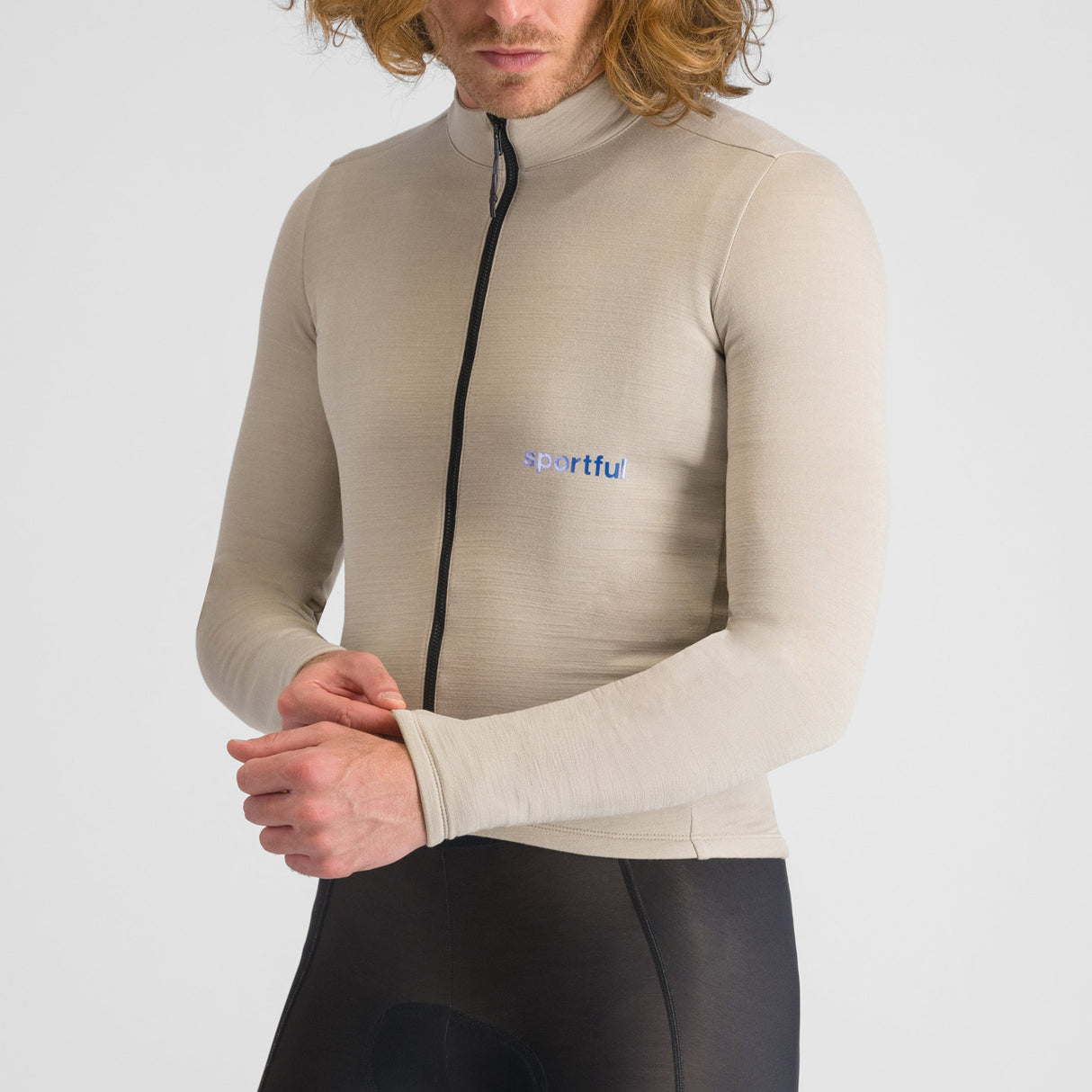 Maglia maniche lunghe Sportful Supergiara Wool - Beige Sportful