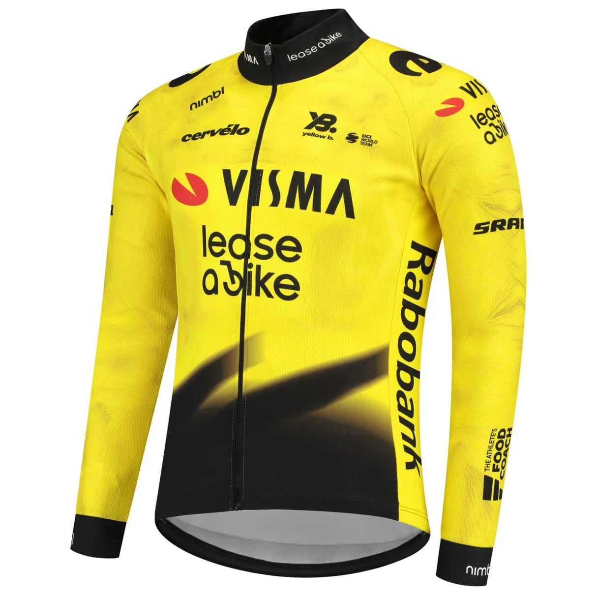 Maglia maniche lunghe Team Visma Lease a bike 2026 Yellow B.