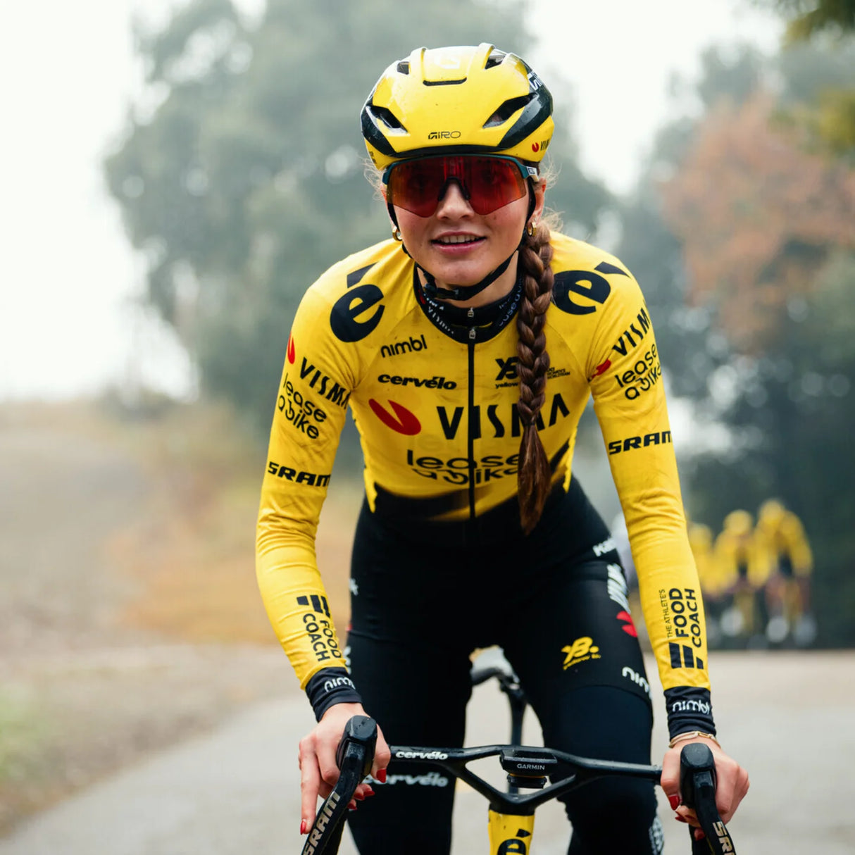 Maglia maniche lunghe Team Visma Lease a bike 2026 Yellow B.
