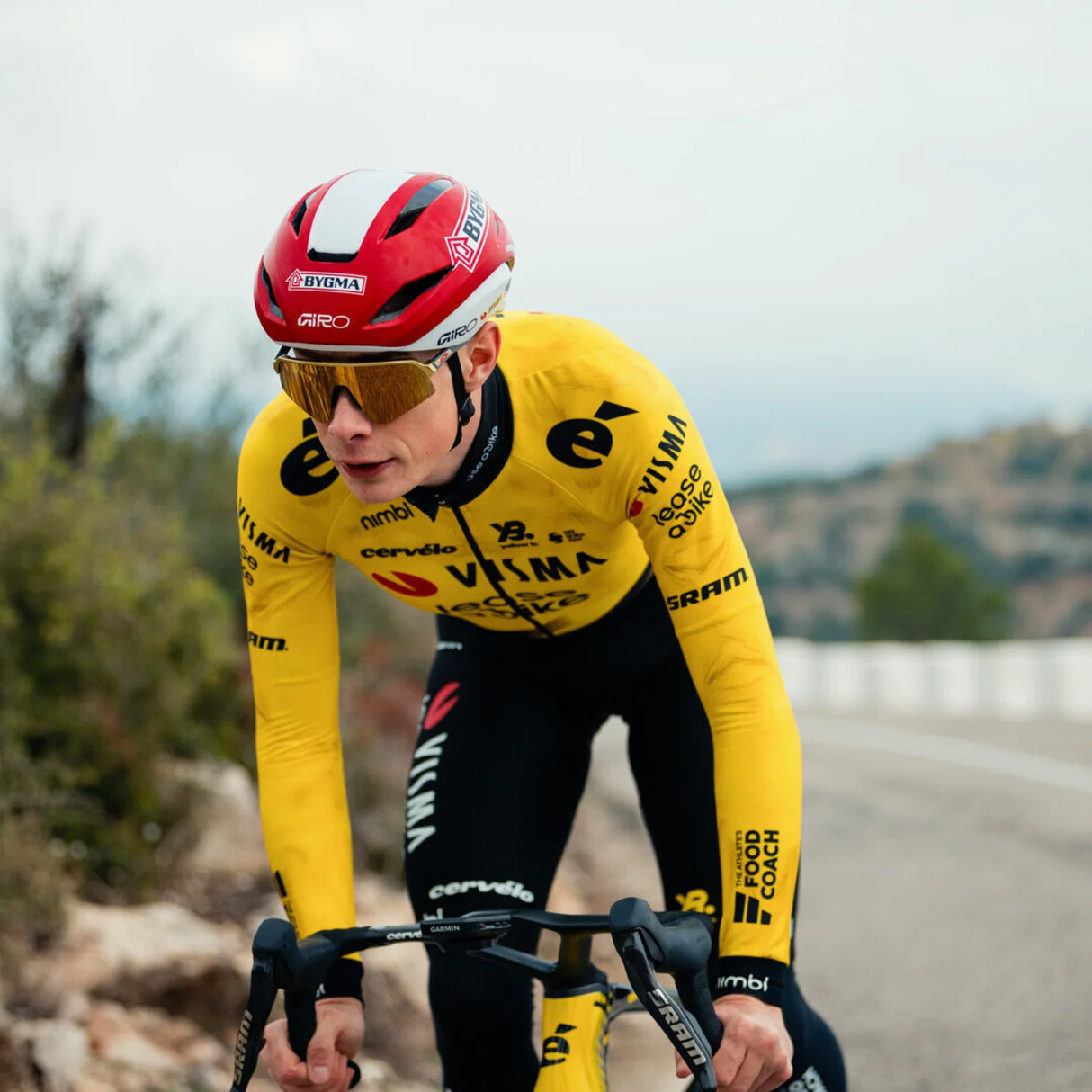 Maglia maniche lunghe Team Visma Lease a bike 2026 Yellow B.