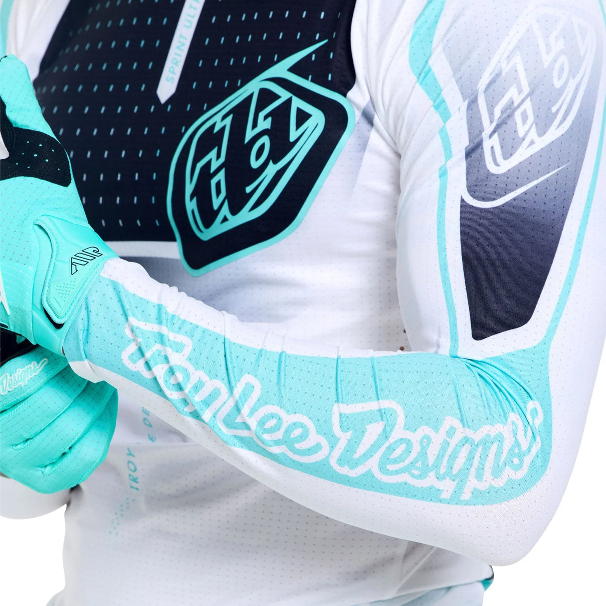 Maillot manches longues Troy Lee Designs Sprint Ultra Proton - Blanc