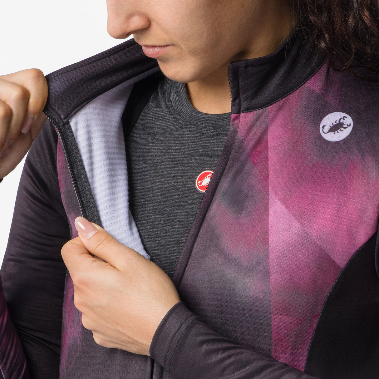 Maglia maniche lunghe donna Castelli Prismatic - Nero Castelli