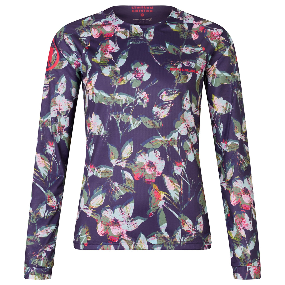 Maglia maniche lunghe donna Endura LTD PRINTED - Viola Endura
