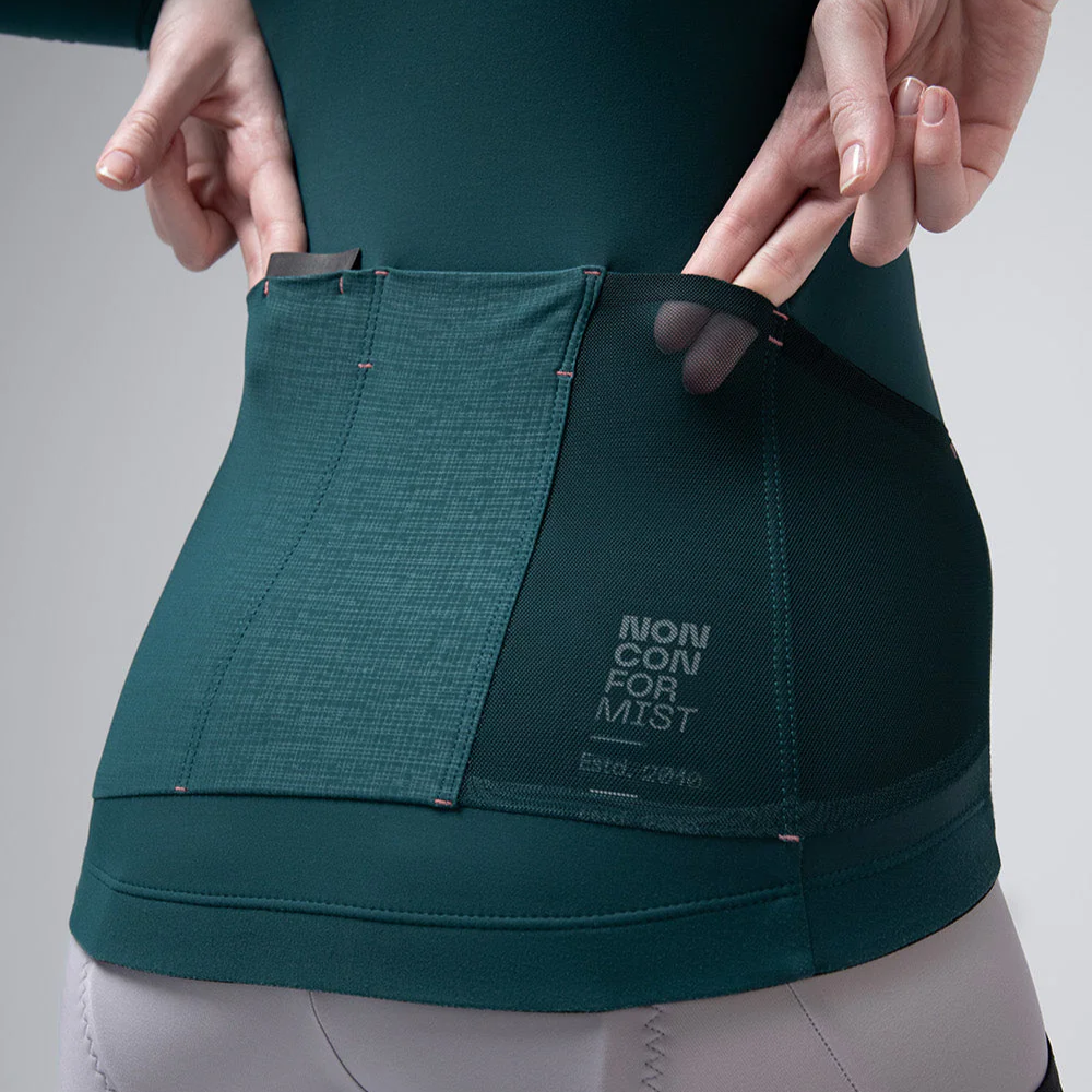 Maglia maniche lunghe donna Gobik Pacer Solid 2.0 Sunken - Verde Gobik