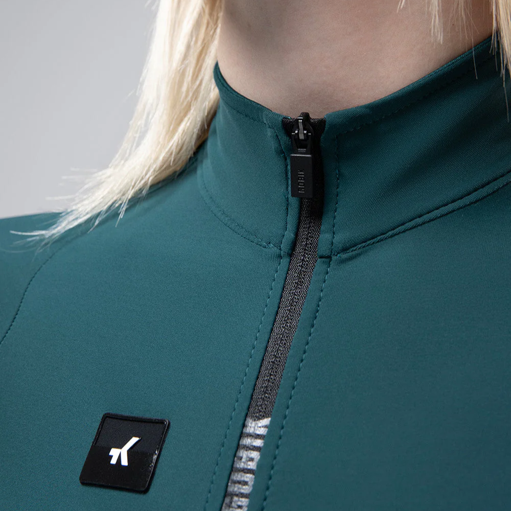Maglia maniche lunghe donna Gobik Pacer Solid 2.0 Sunken - Verde Gobik