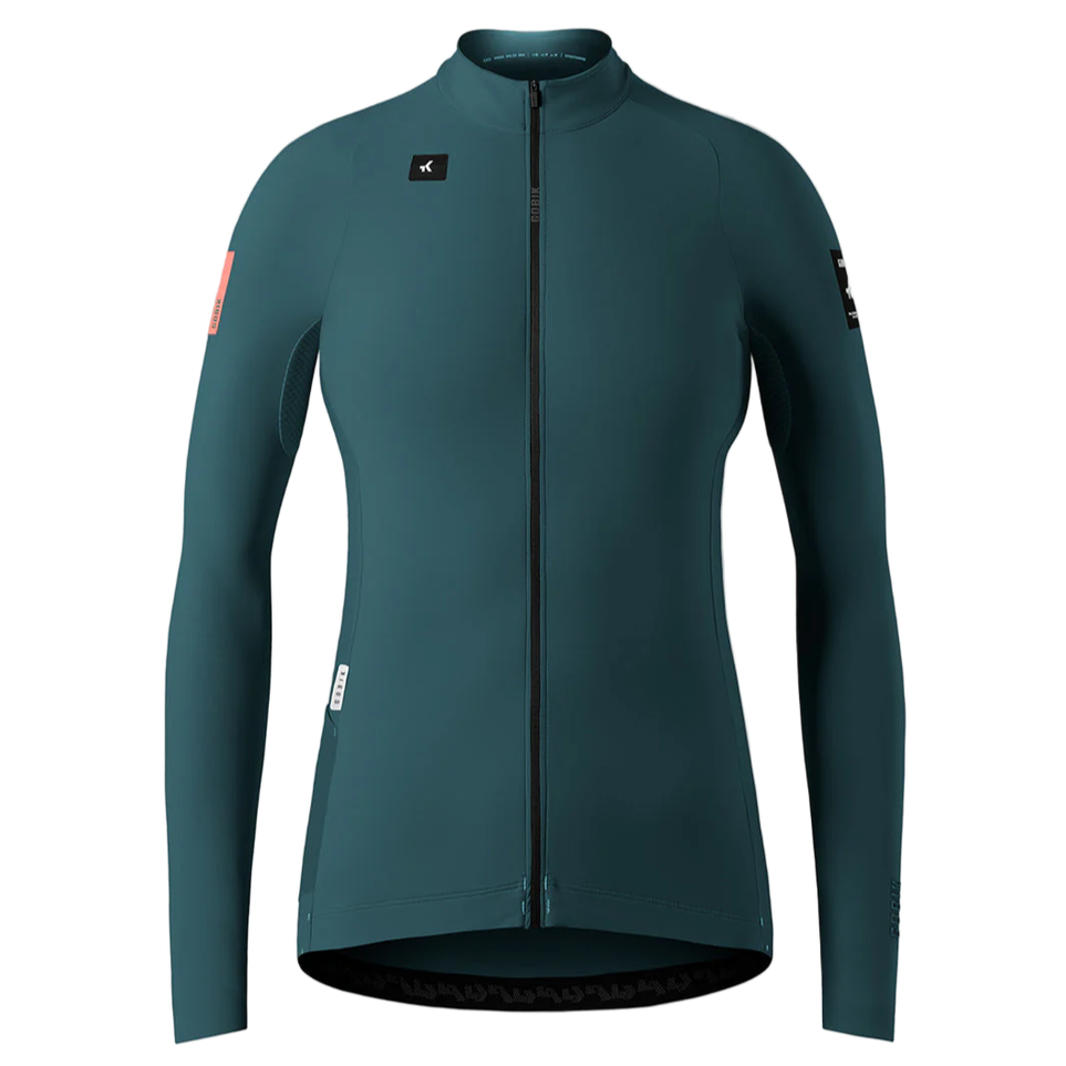Maglia maniche lunghe donna Gobik Pacer Solid 2.0 Sunken - Verde Gobik