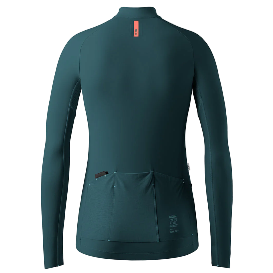 Maglia maniche lunghe donna Gobik Pacer Solid 2.0 Sunken - Verde Gobik