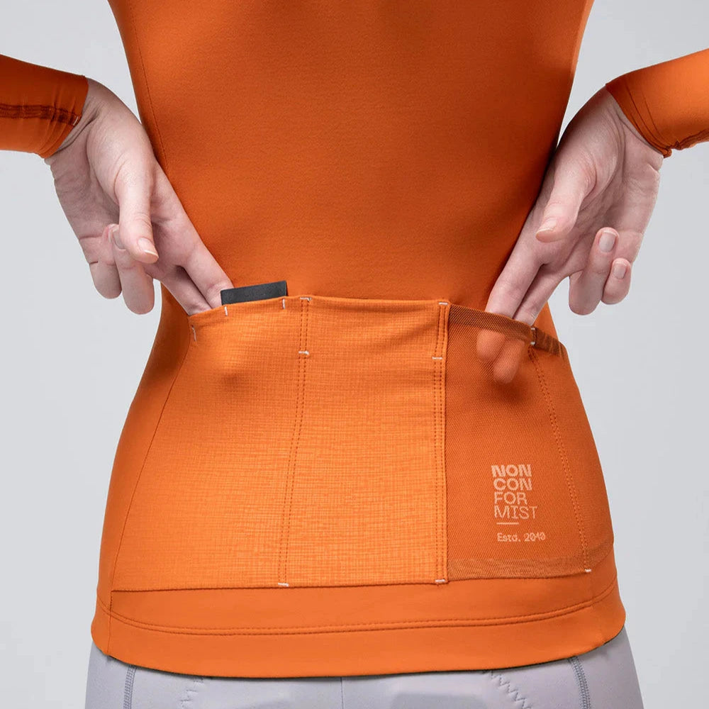 Maglia maniche lunghe donna Gobik Pacer Solid 2.0 Thai - Arancio Gobik