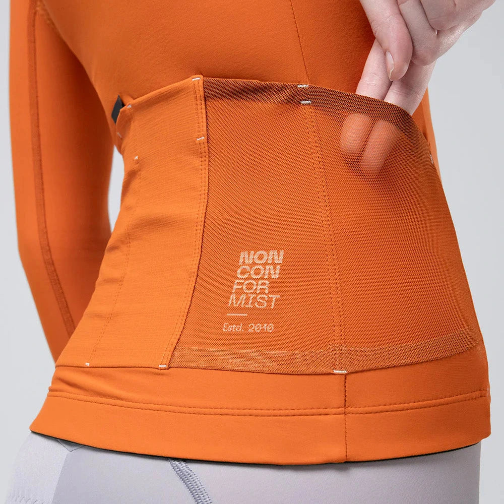 Maglia maniche lunghe donna Gobik Pacer Solid 2.0 Thai - Arancio Gobik