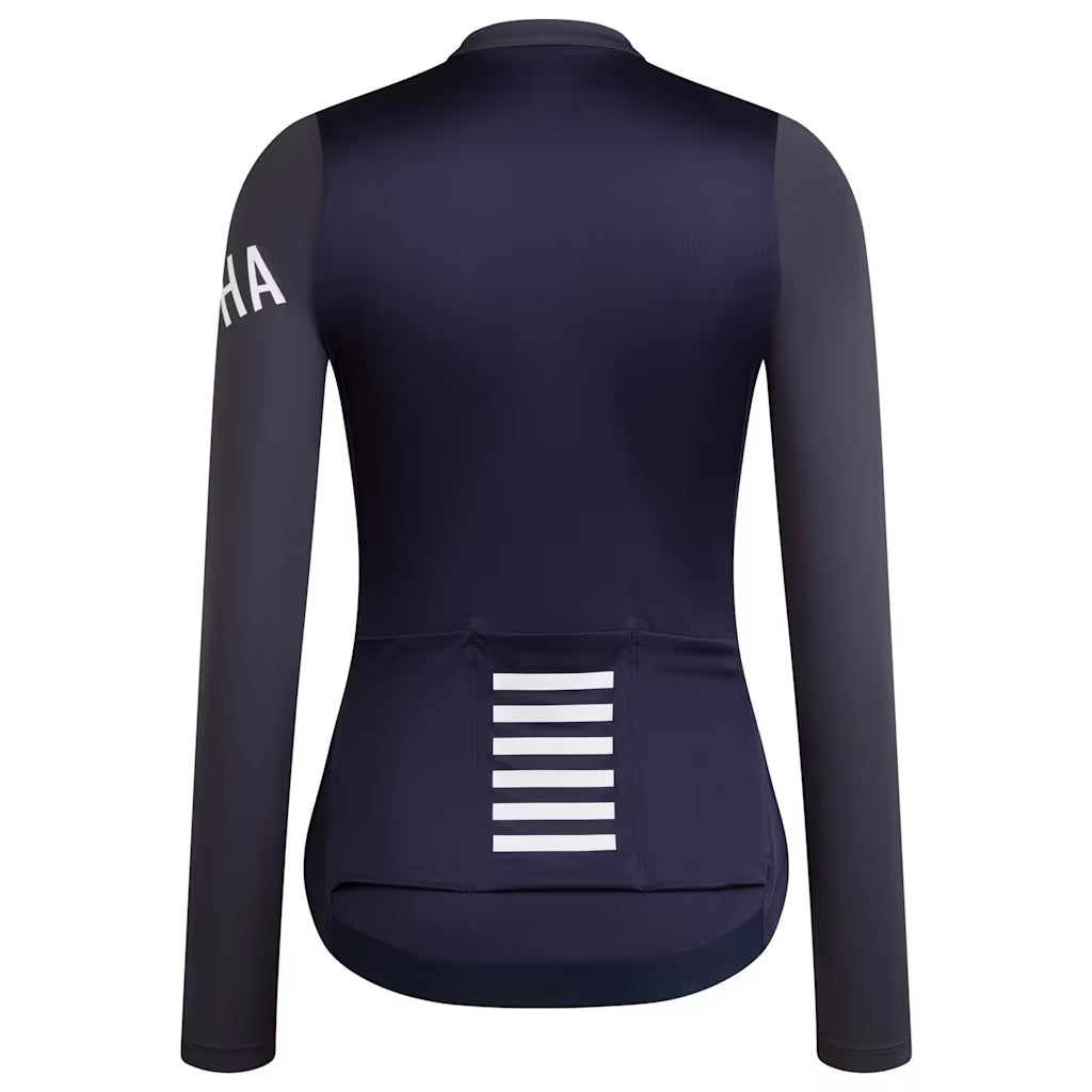 Maglia maniche lunghe donna Rapha Pro Team Lightweight - Grigio blu Rapha