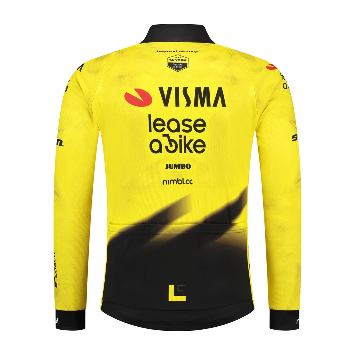 Maglia maniche lunghe donna Team Visma Lease a bike 2026 Yellow B.