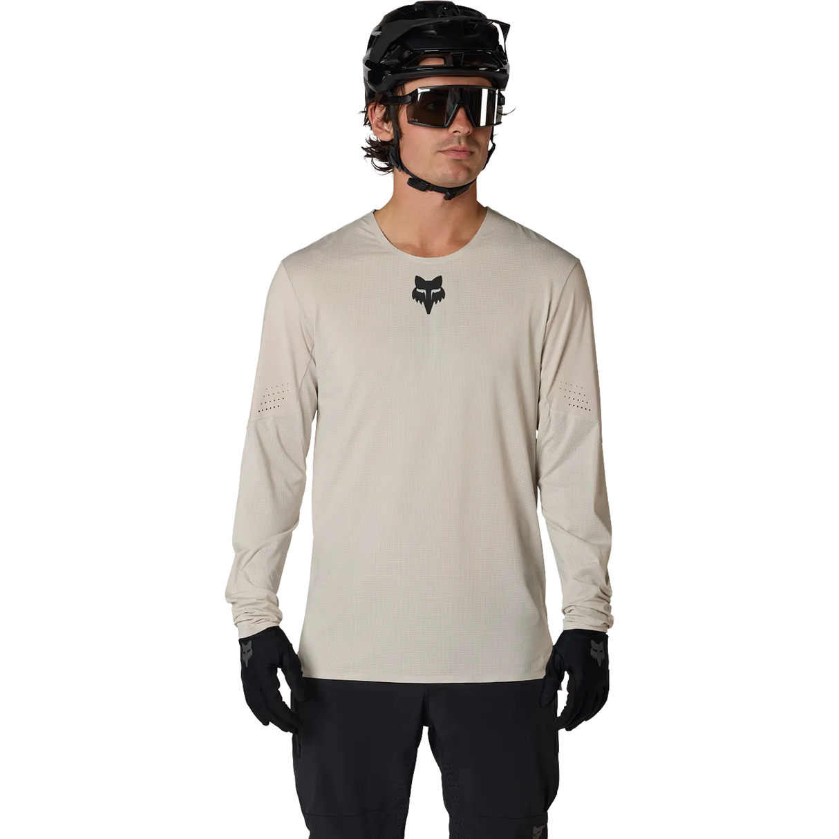 Maillot mangas largas btt Fox Flexair - Blanco