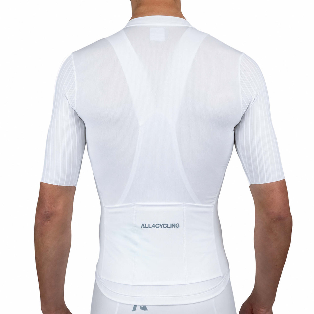 Maillot All4cycling Race Color - Blanco