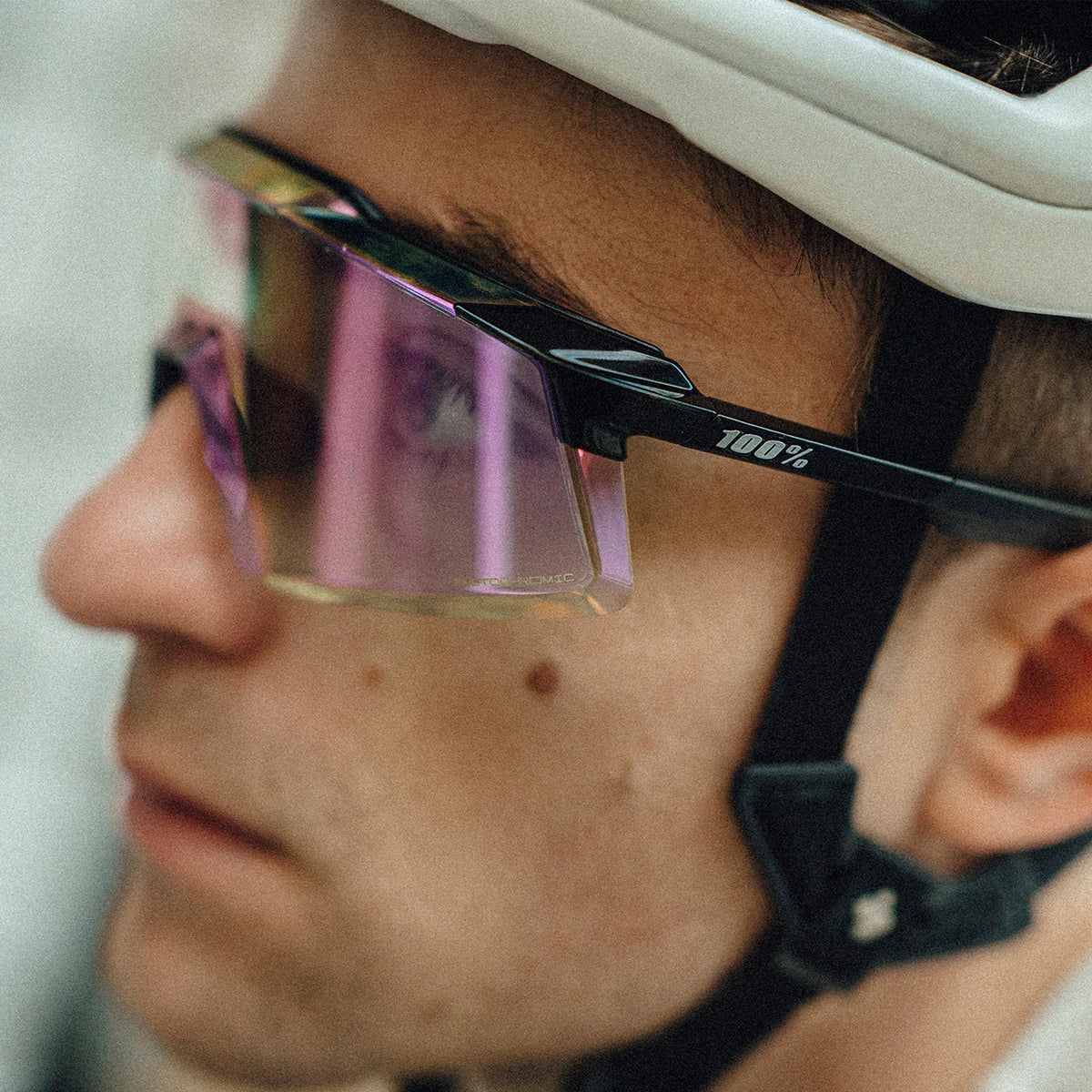 100% Aerocraft Brille - Gloss Black Purple Mirror Photochromic